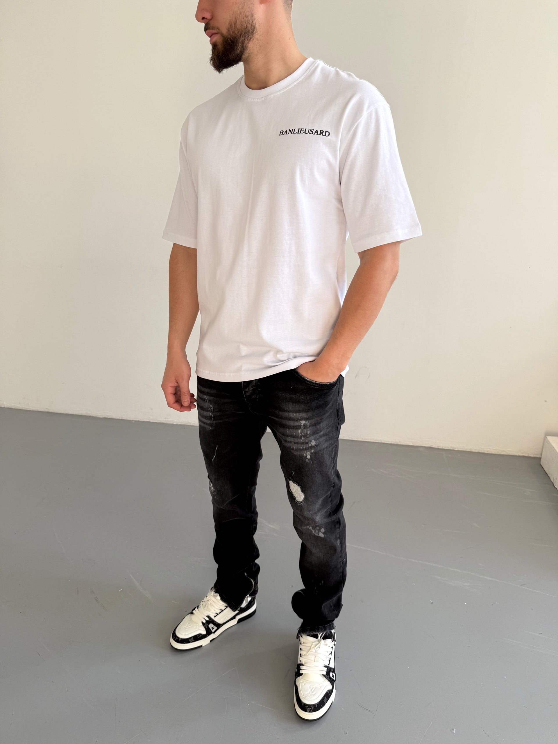 T-shirt BANLIEUSARD blanc
