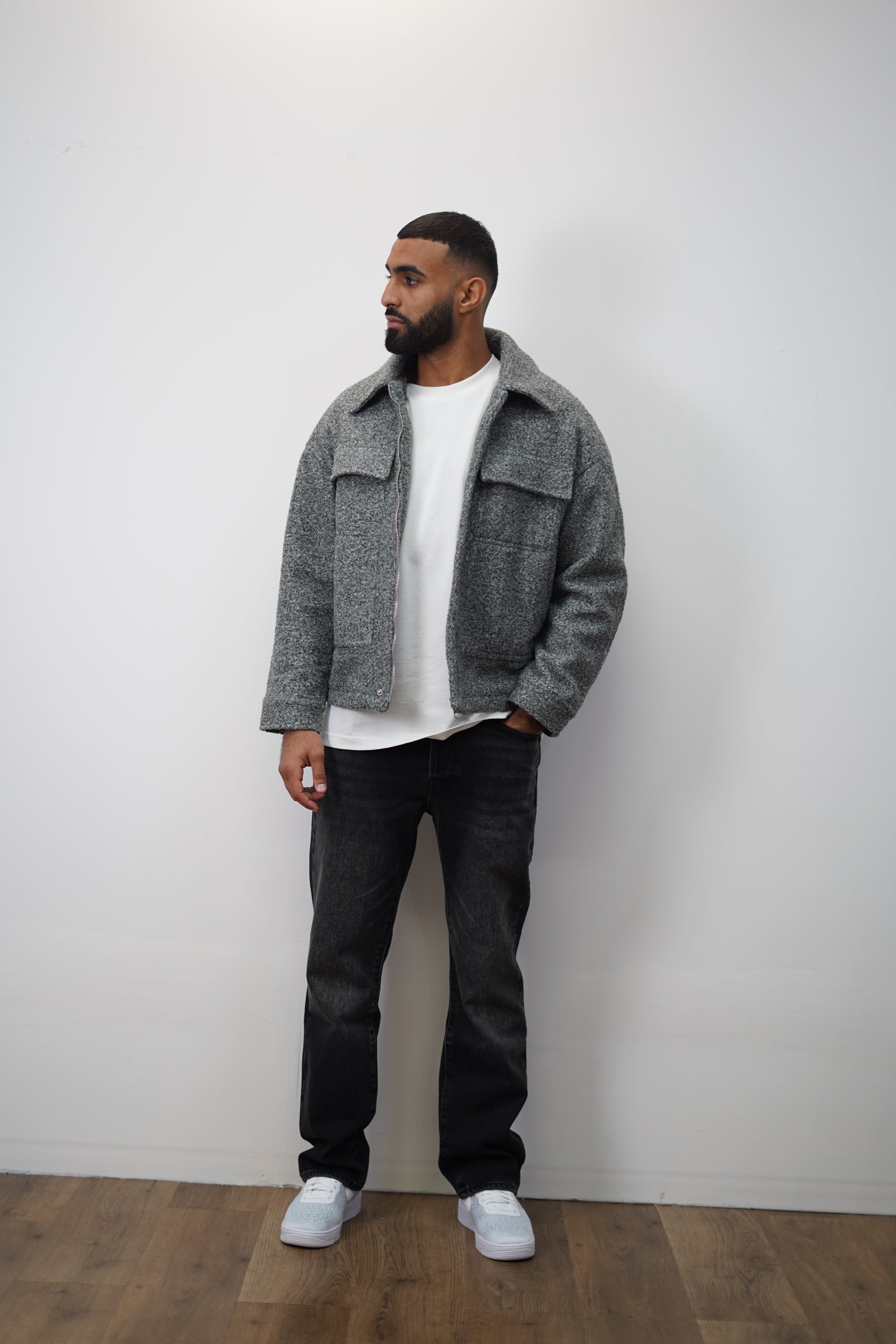 Veste épaisse grise