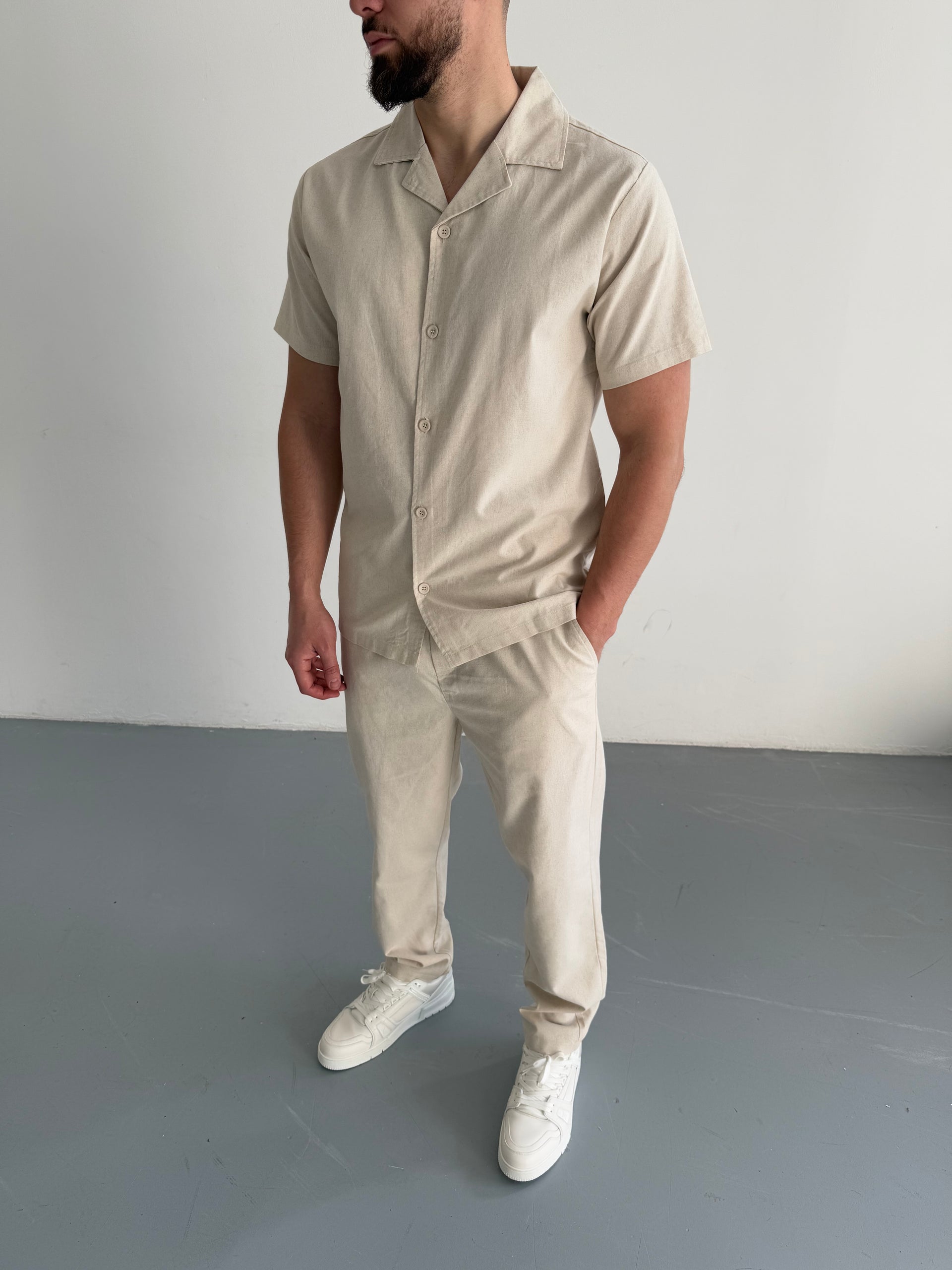 Ensemble en coton beige