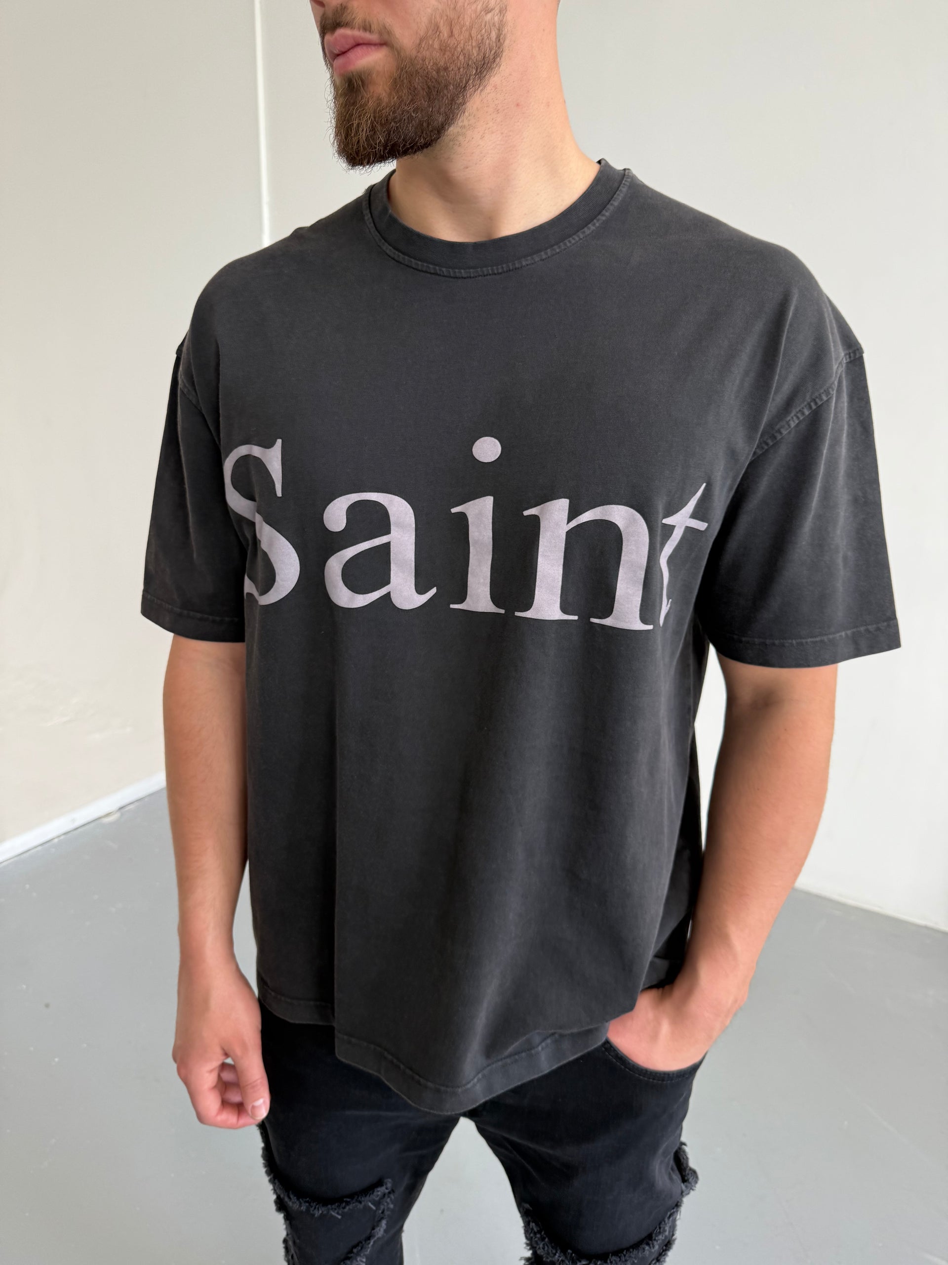 T-shirt SAINT noir