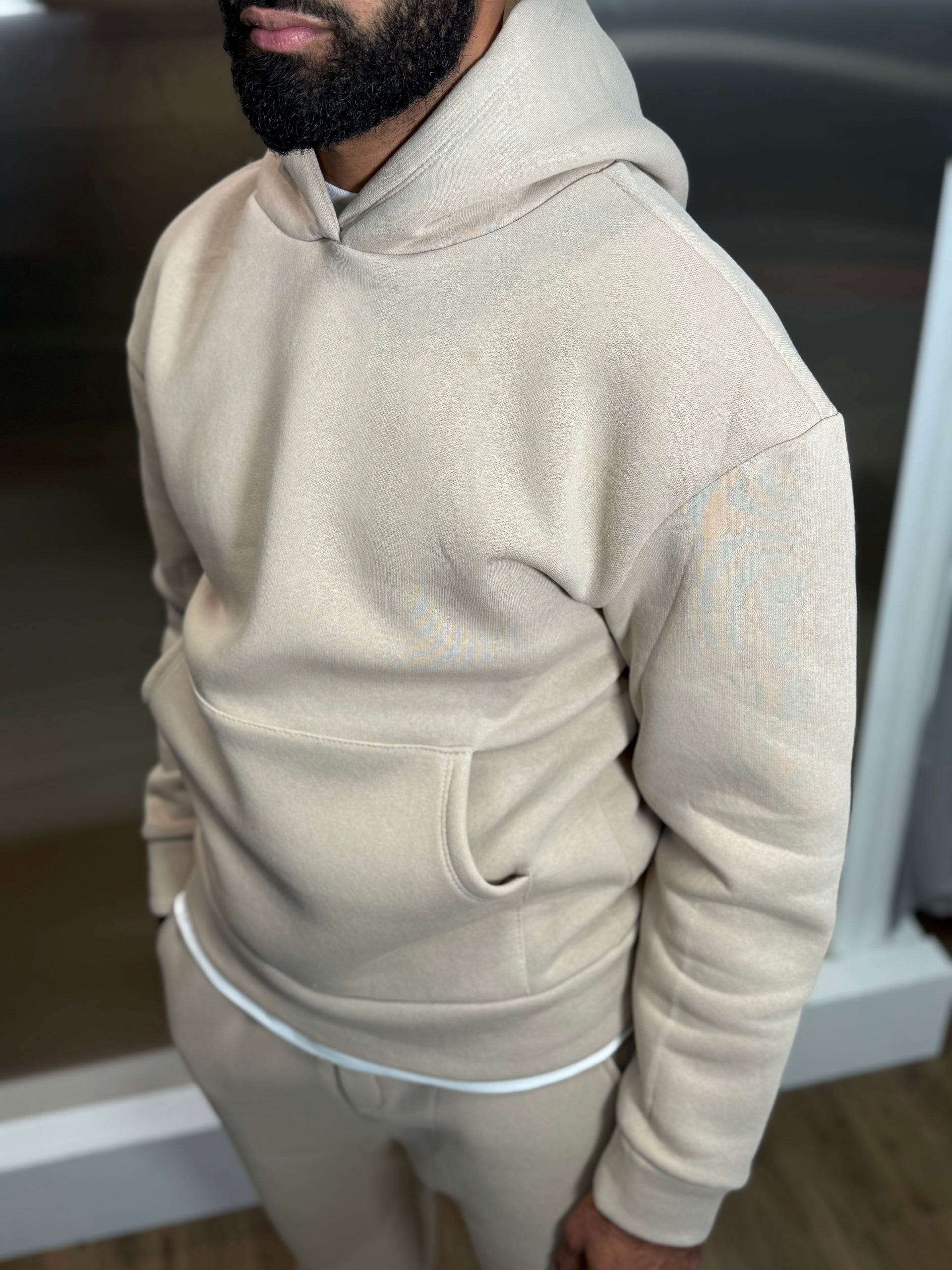 Ensemble capuche beige
