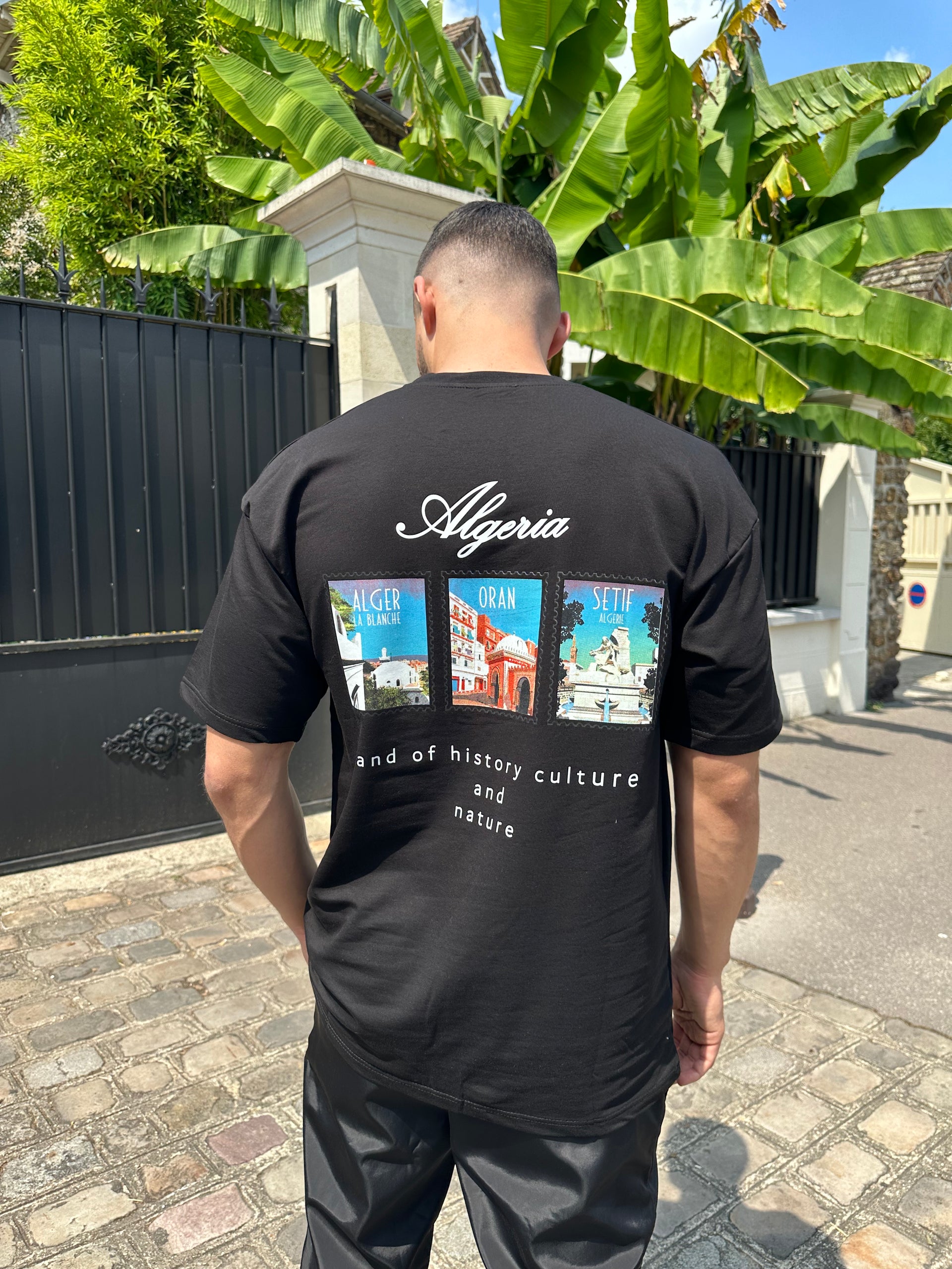 T-shirt ALGERIA noir