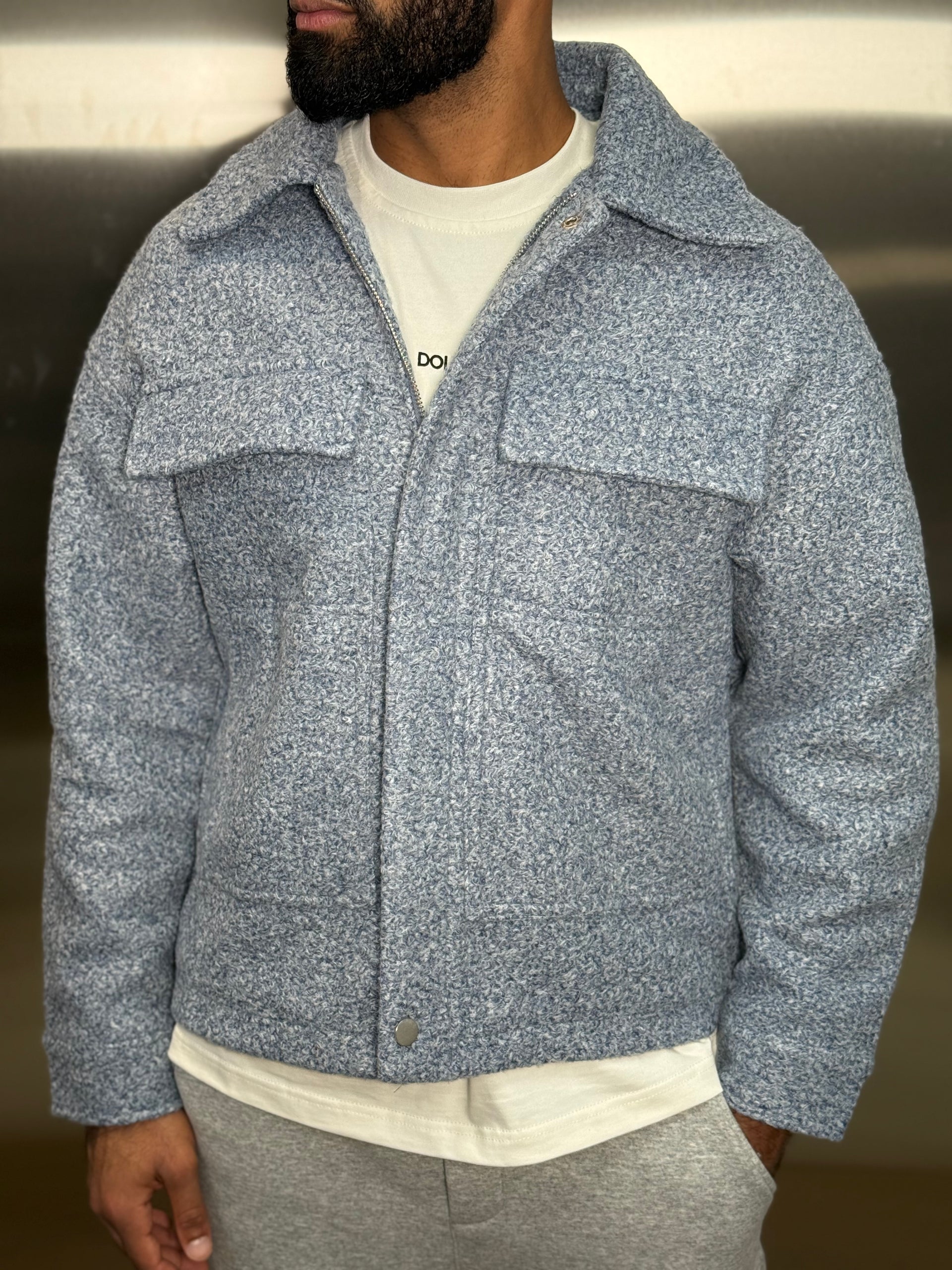 Veste épaisse bleu