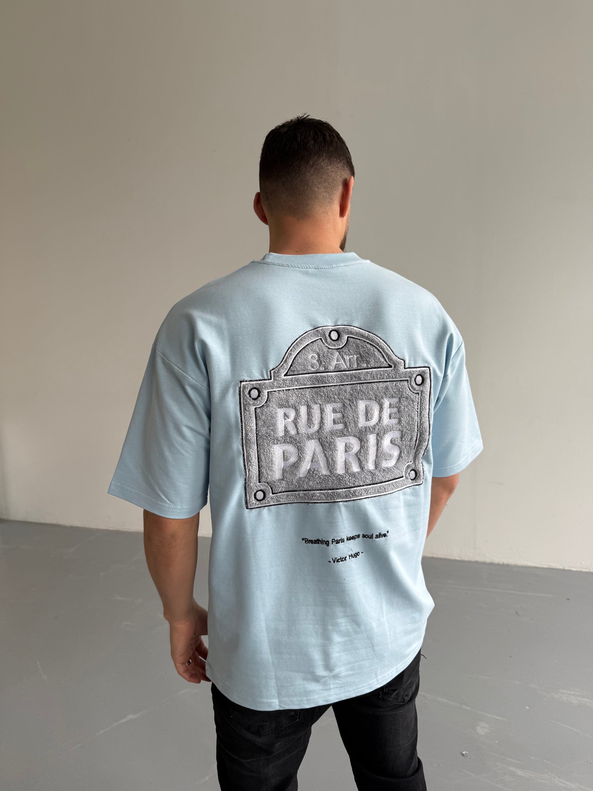 T-shirt RUE DE PARIS bleu