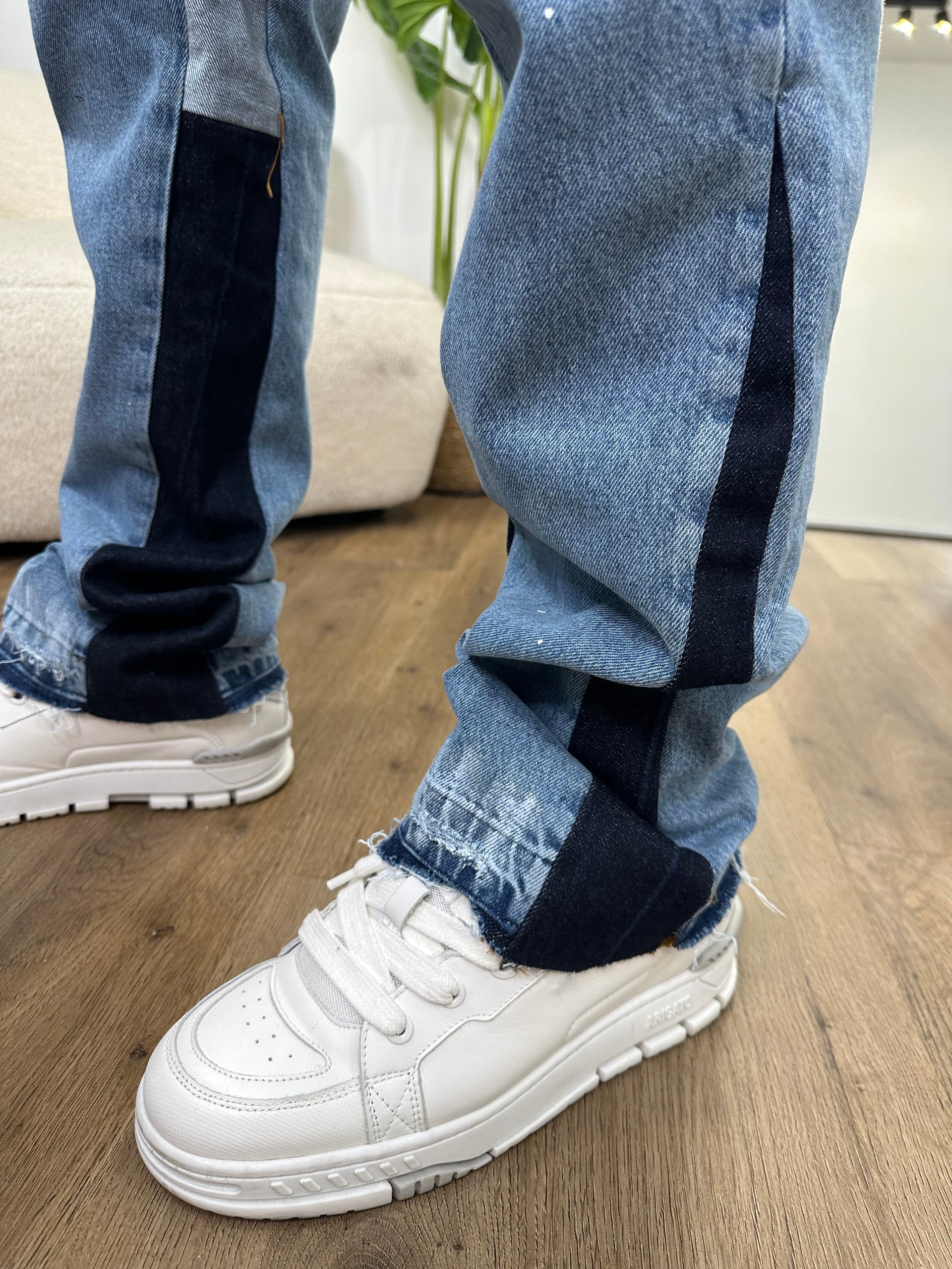 Blue cargo jeans