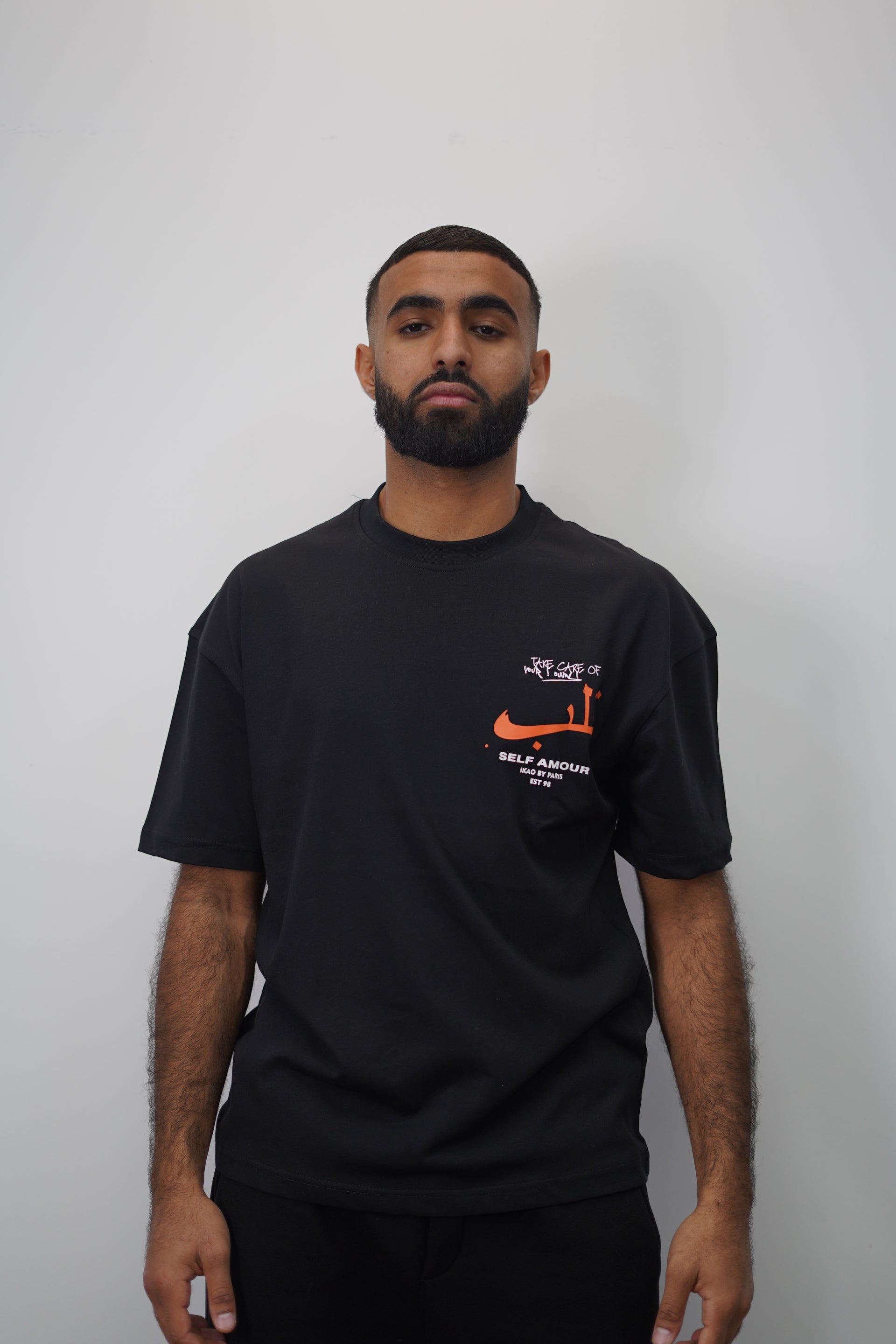 T-shirt Self Amour noir