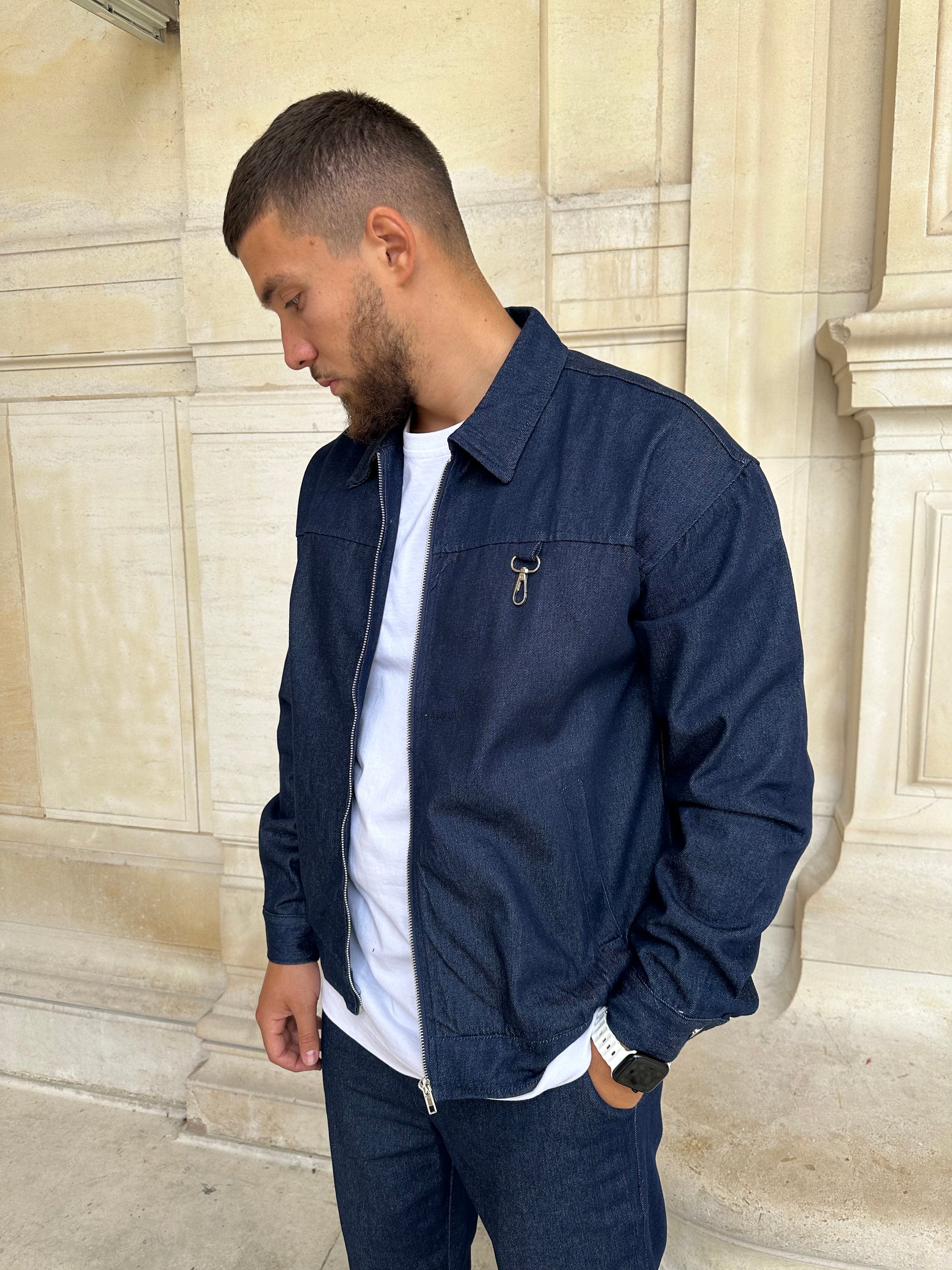 Ensemble DENIM bleu