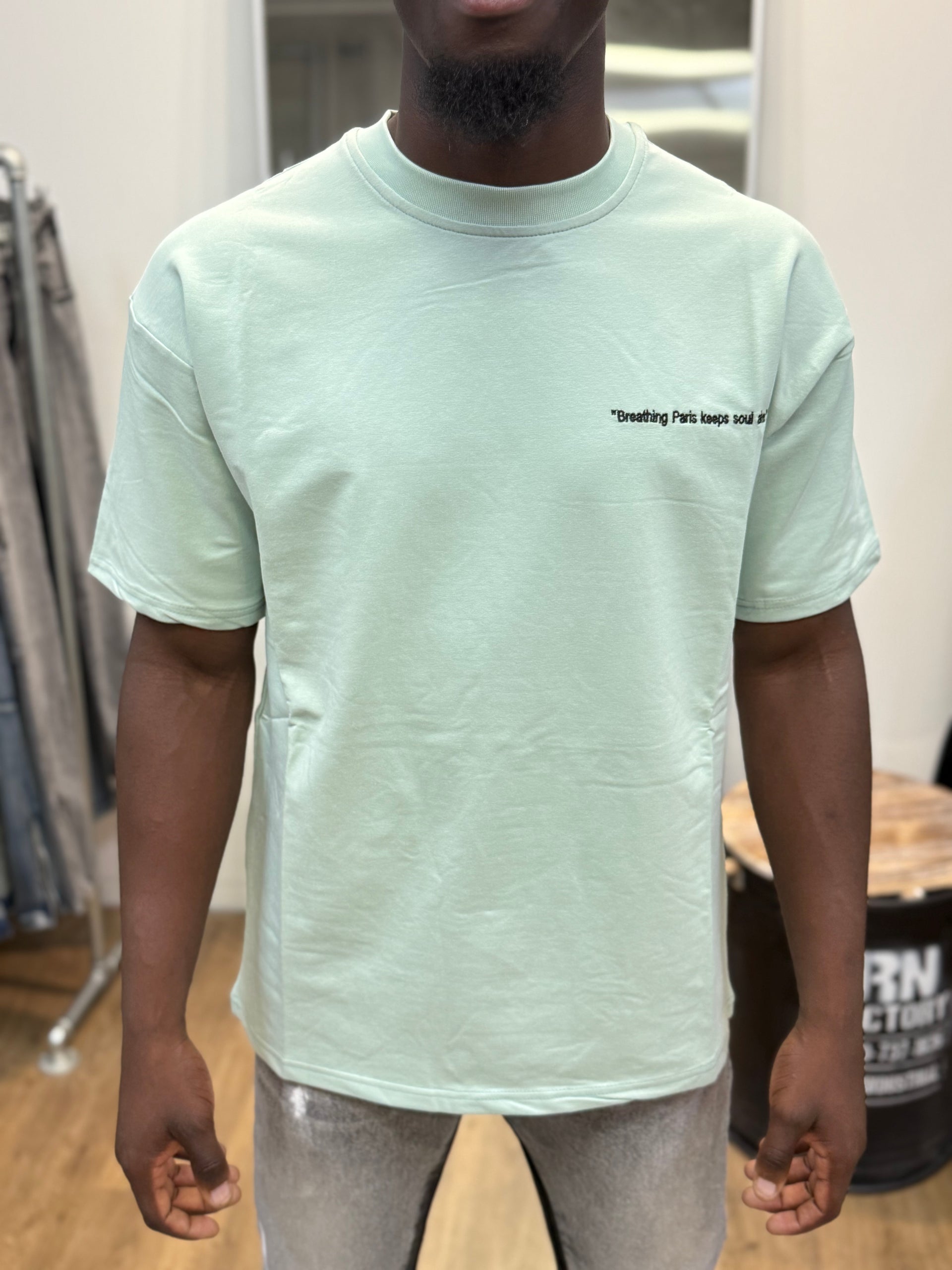 T-shirt rue de Paris vert