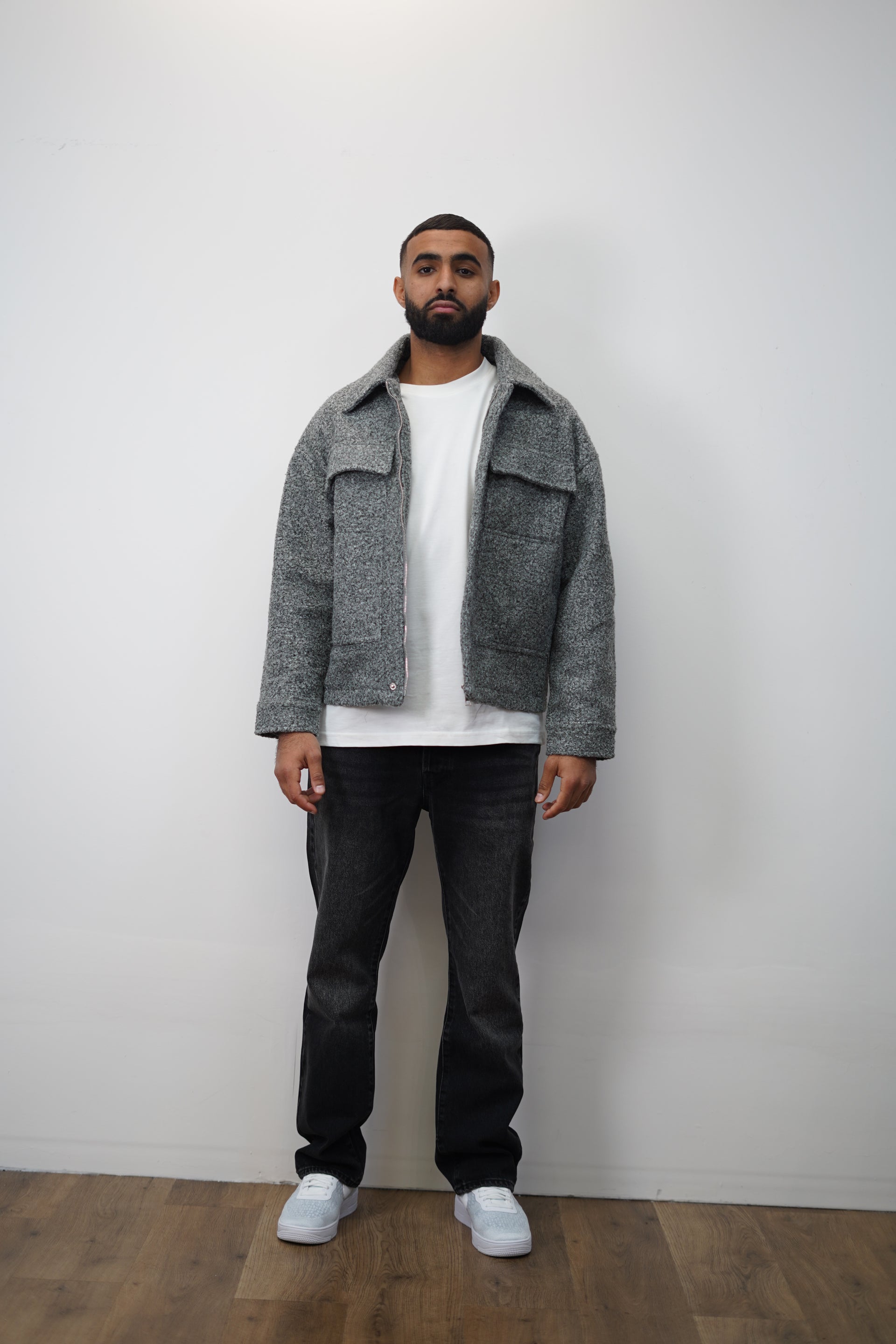 Veste épaisse grise