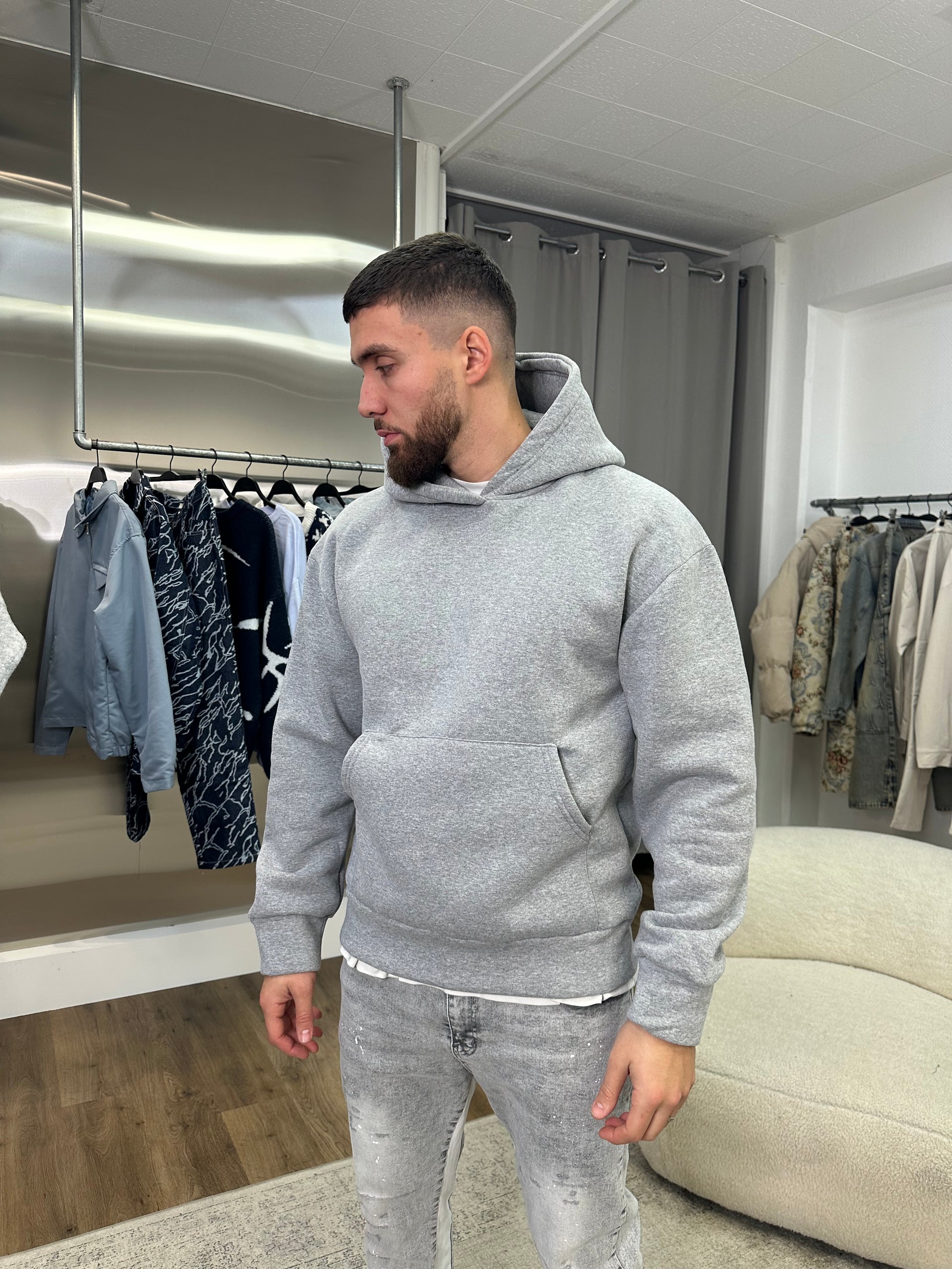 Sweat basic gris