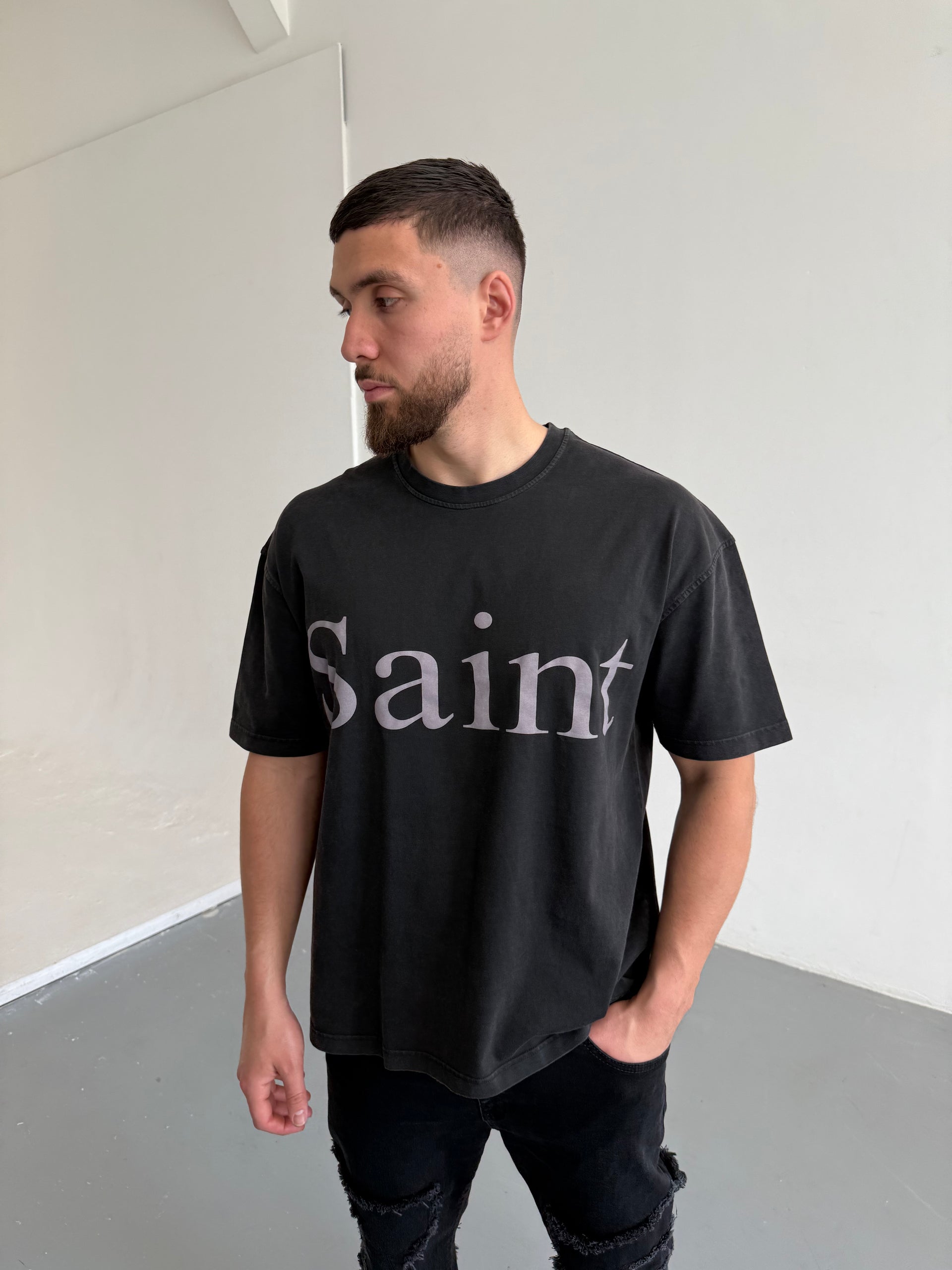 T-shirt SAINT noir