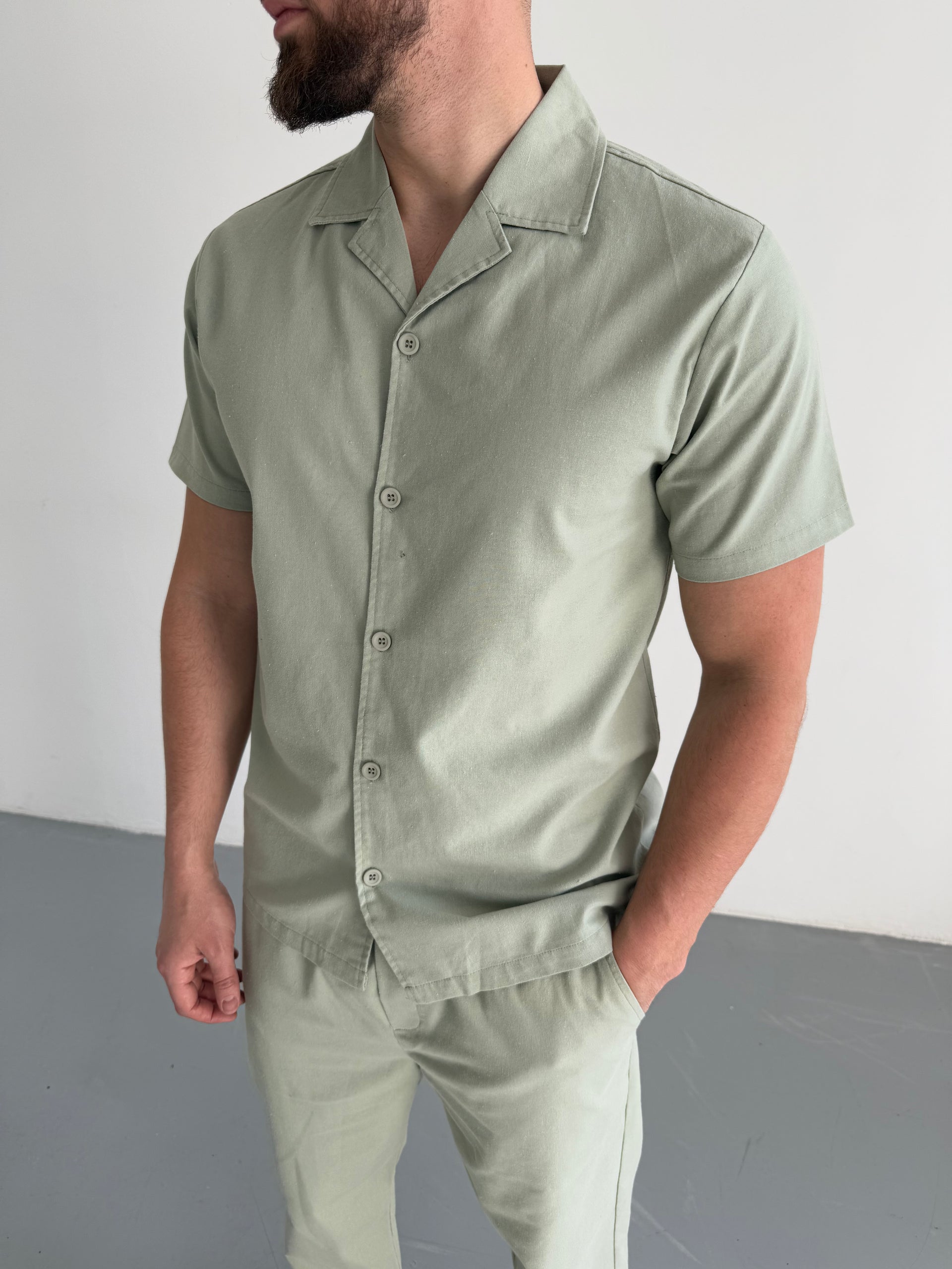 Ensemble en coton vert