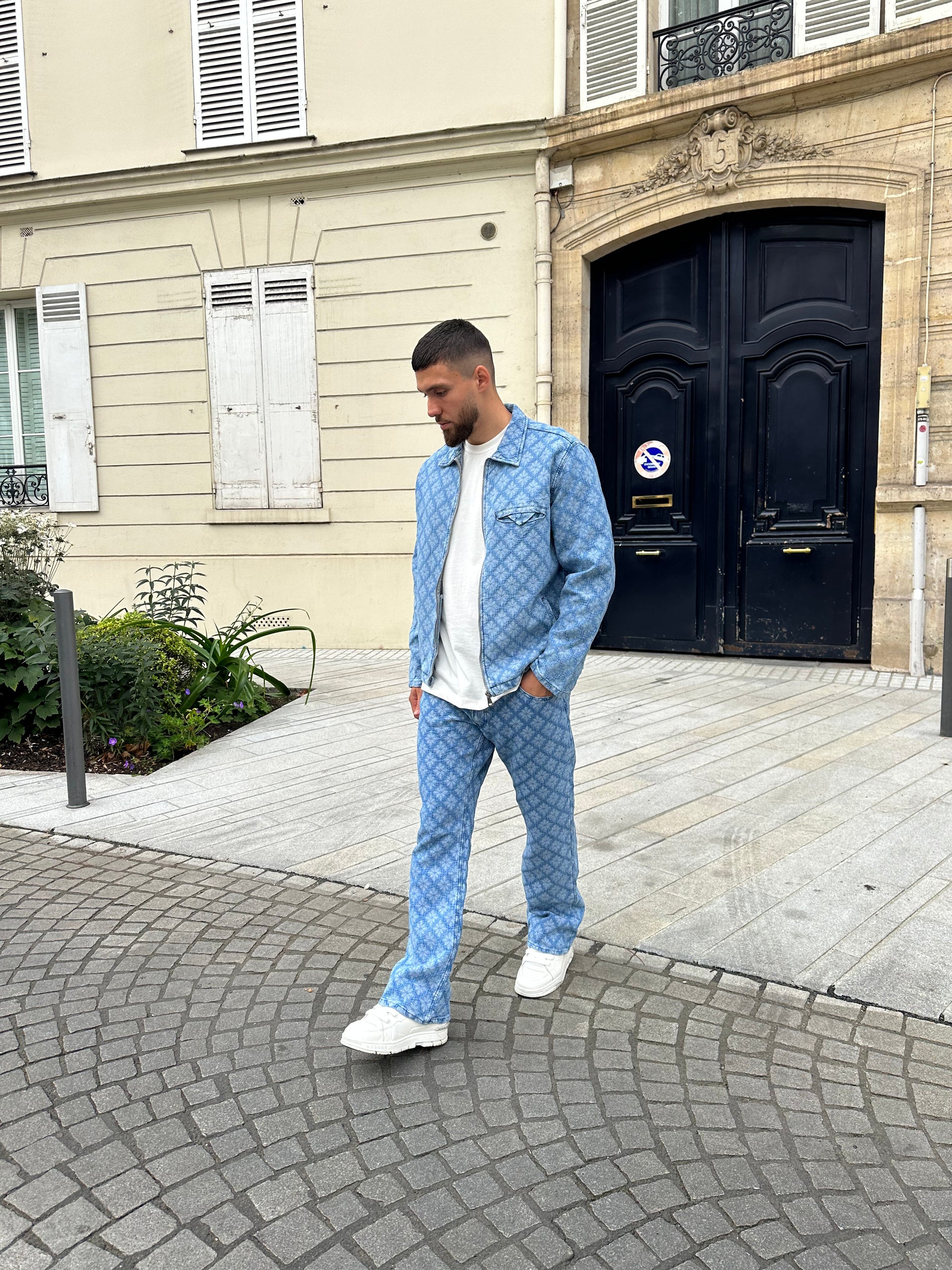 Ensemble en jean bleu