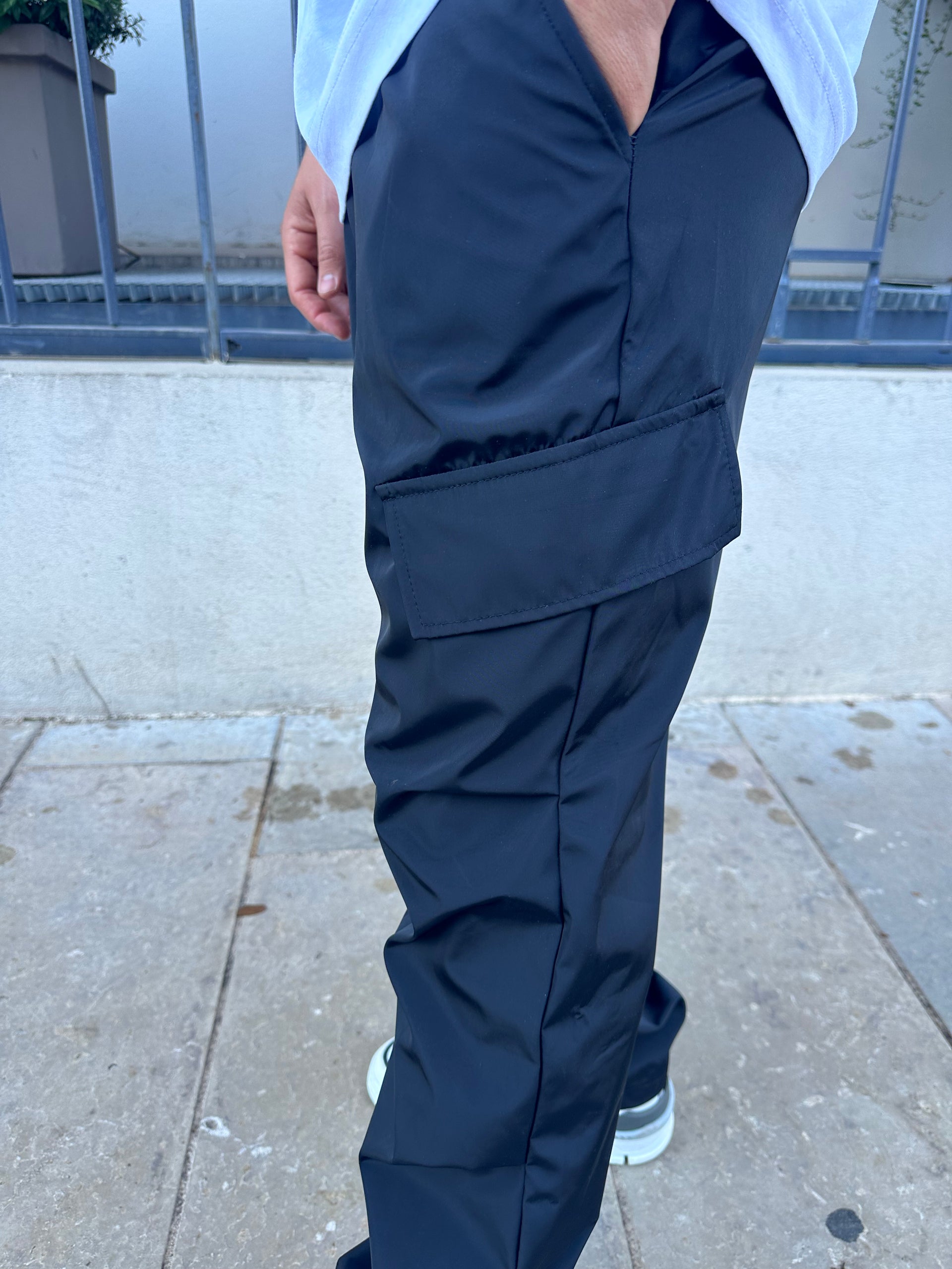 Black cargo pants