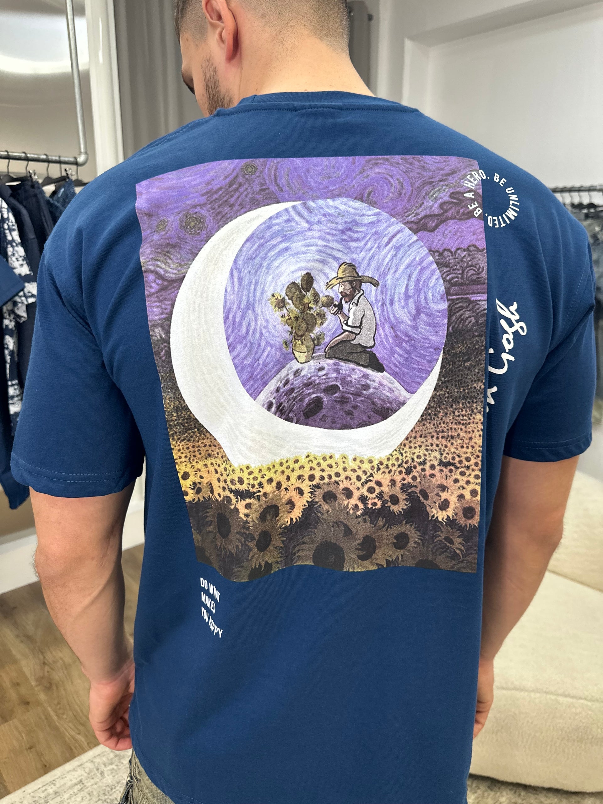 MOON blue T-shirt