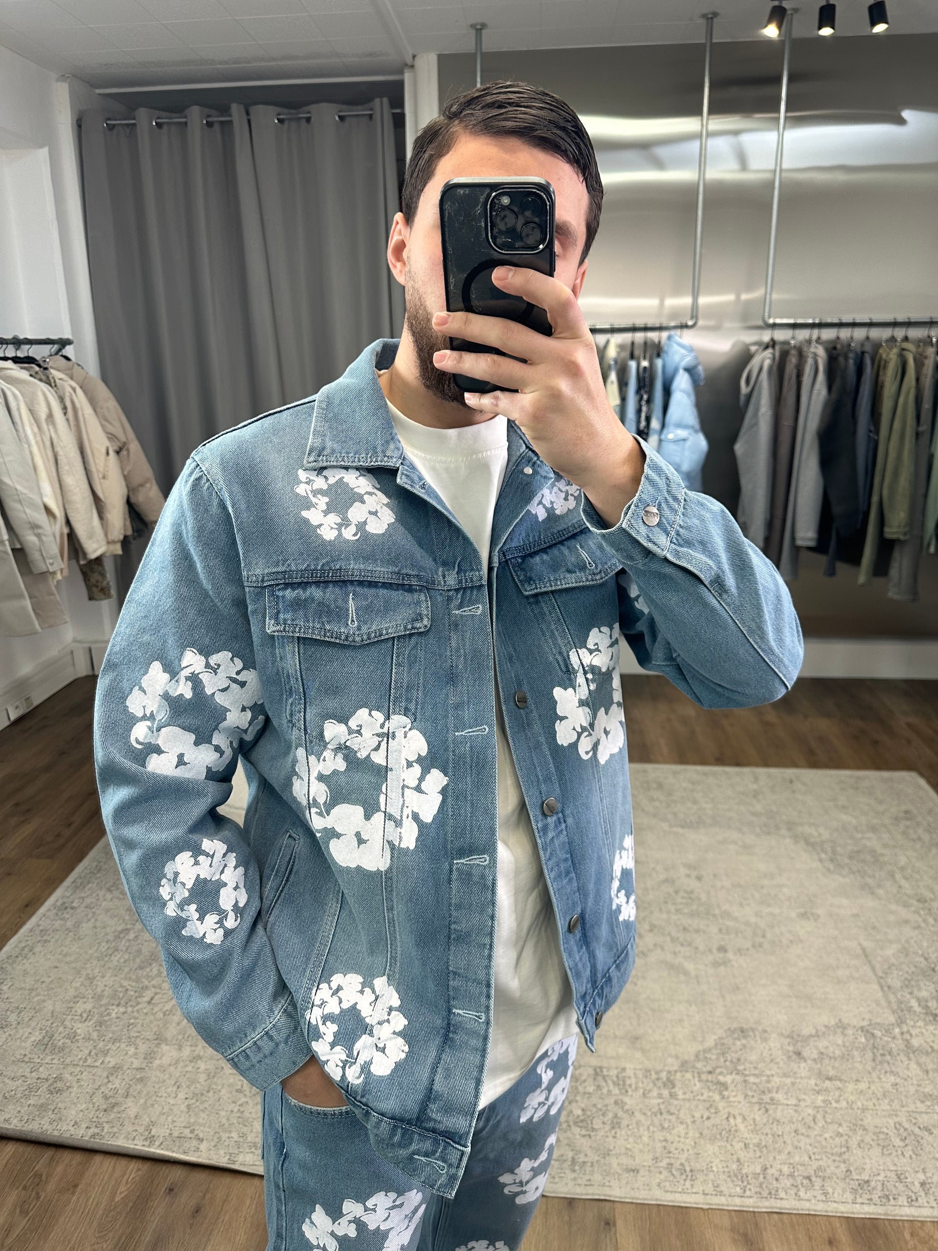 Ensemble FLOWER bleu