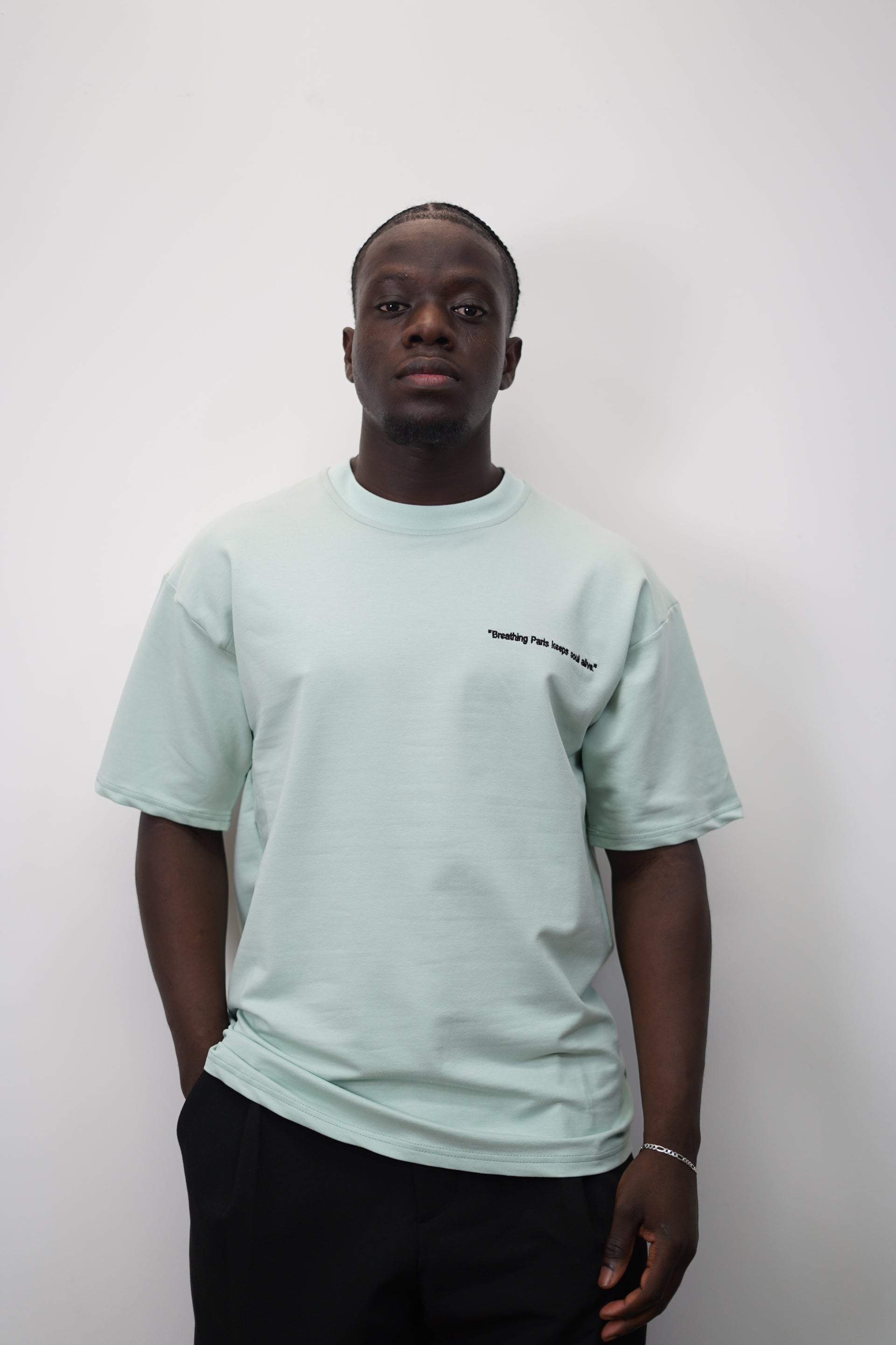 T-shirt rue de Paris vert