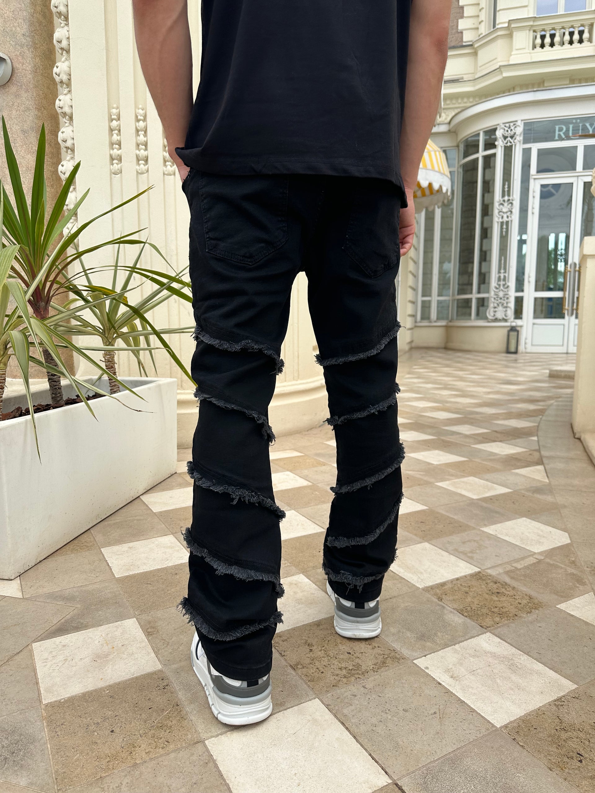 Black flare jeans LL191