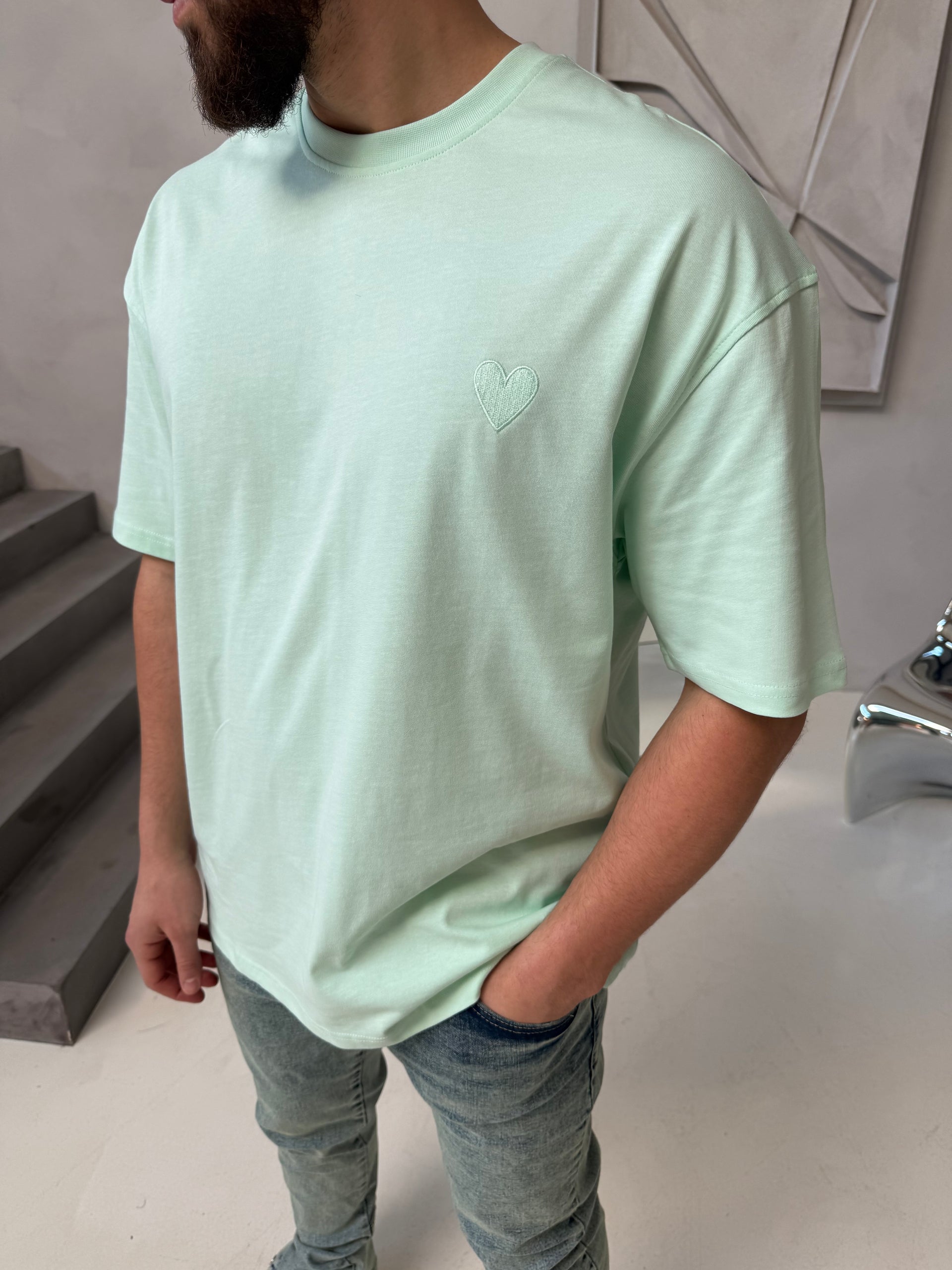 T-shirt CŒUR mint