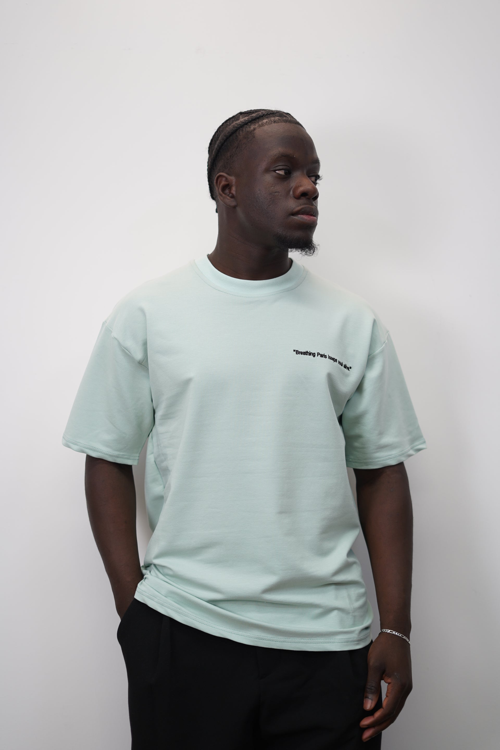 T-shirt rue de Paris vert