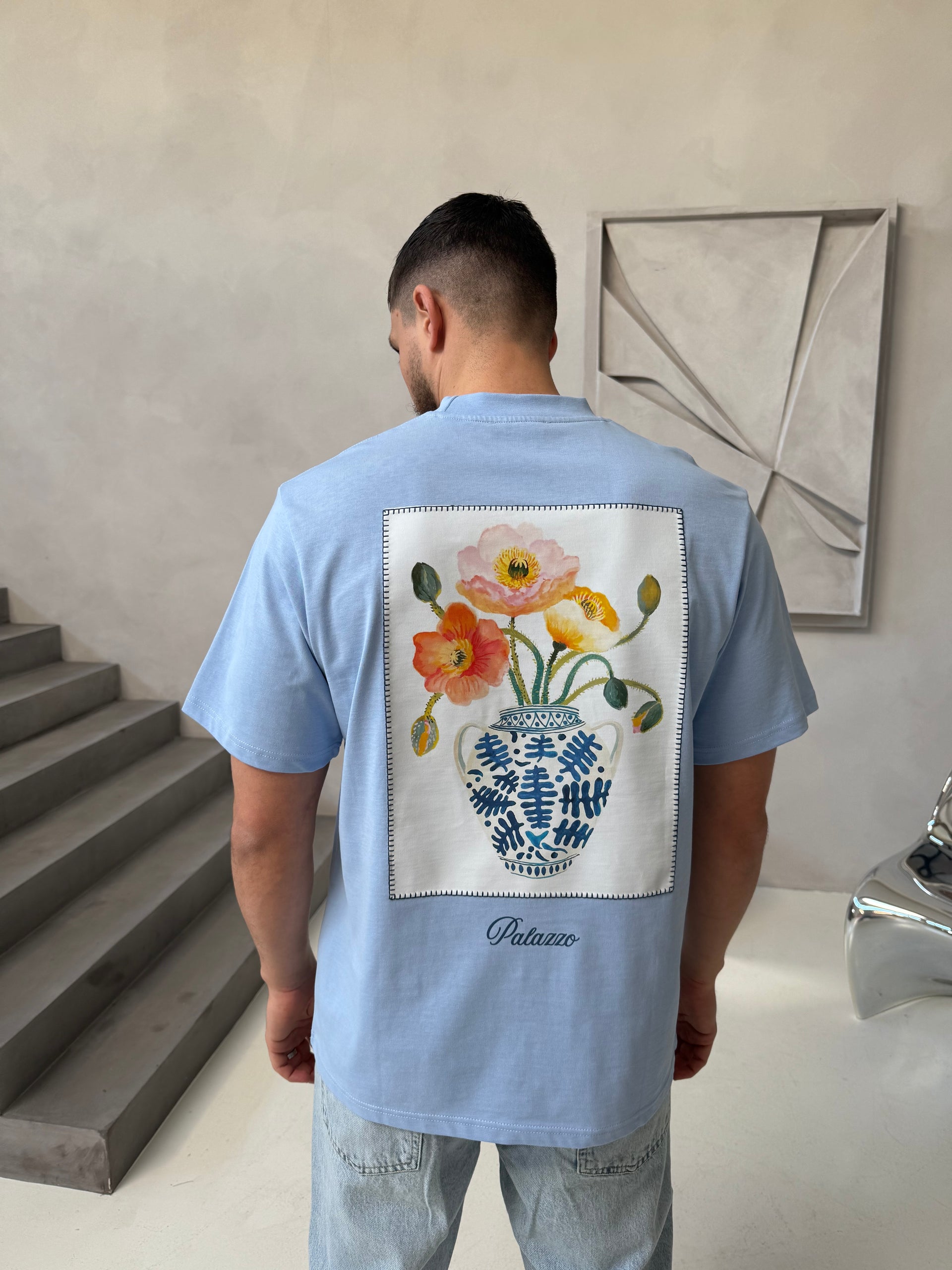 T-shirt VASE bleu