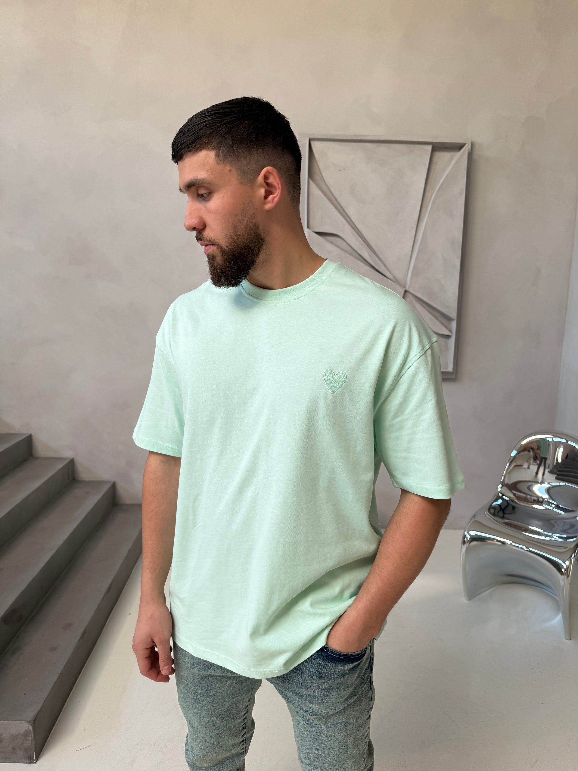 T-shirt CŒUR mint