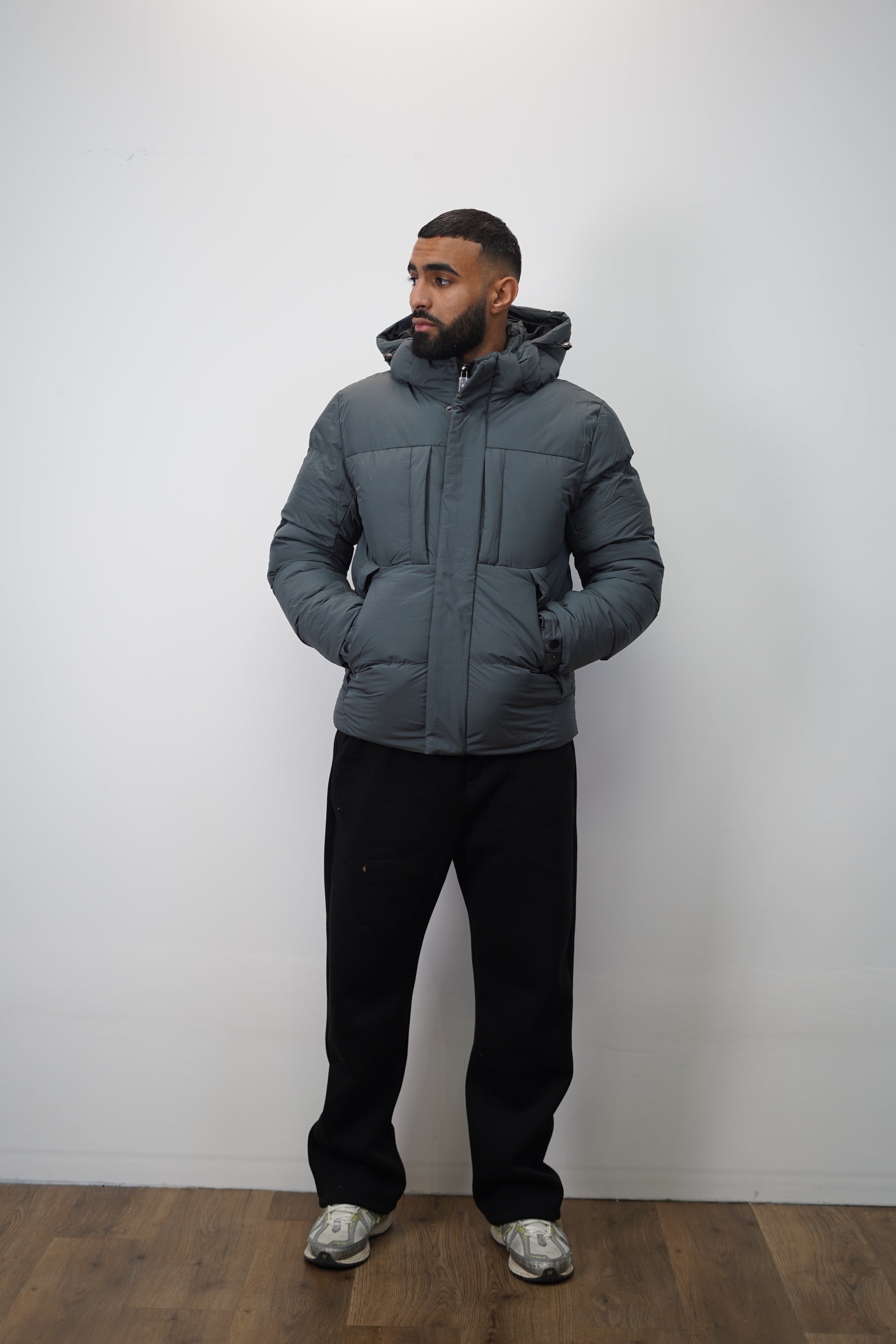 Doudoune Central Cee gris