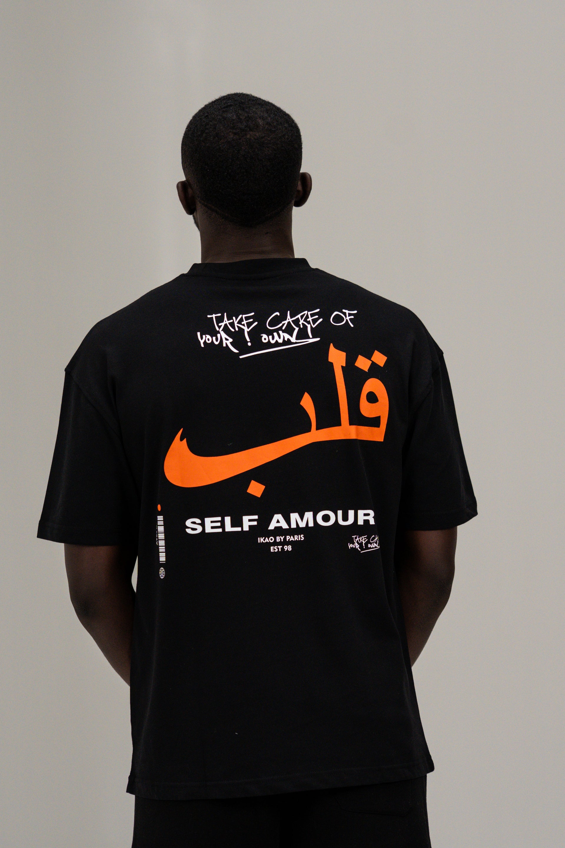 T-shirt Self Amour noir