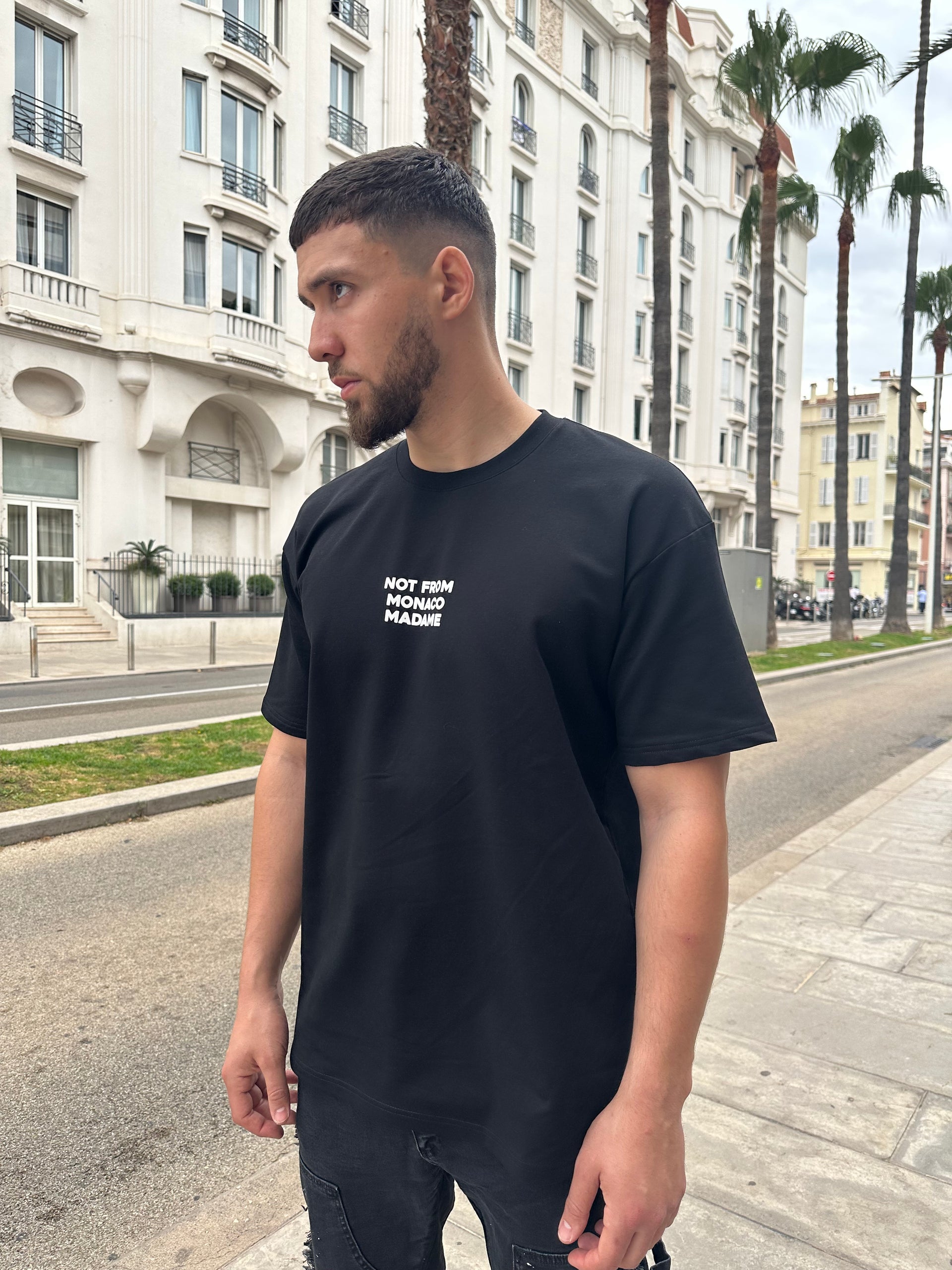 MONACO black t-shirt