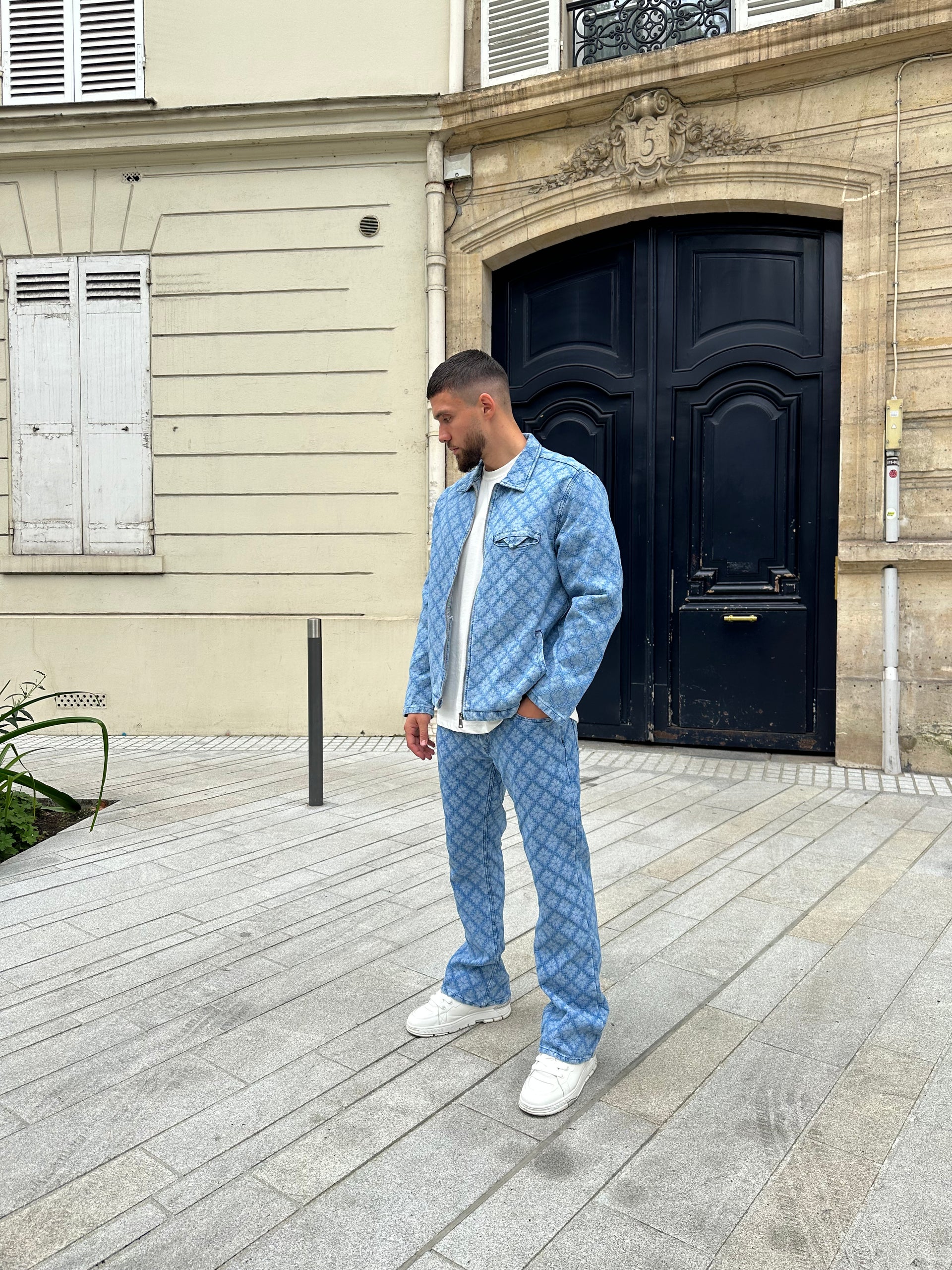 Ensemble en jean bleu