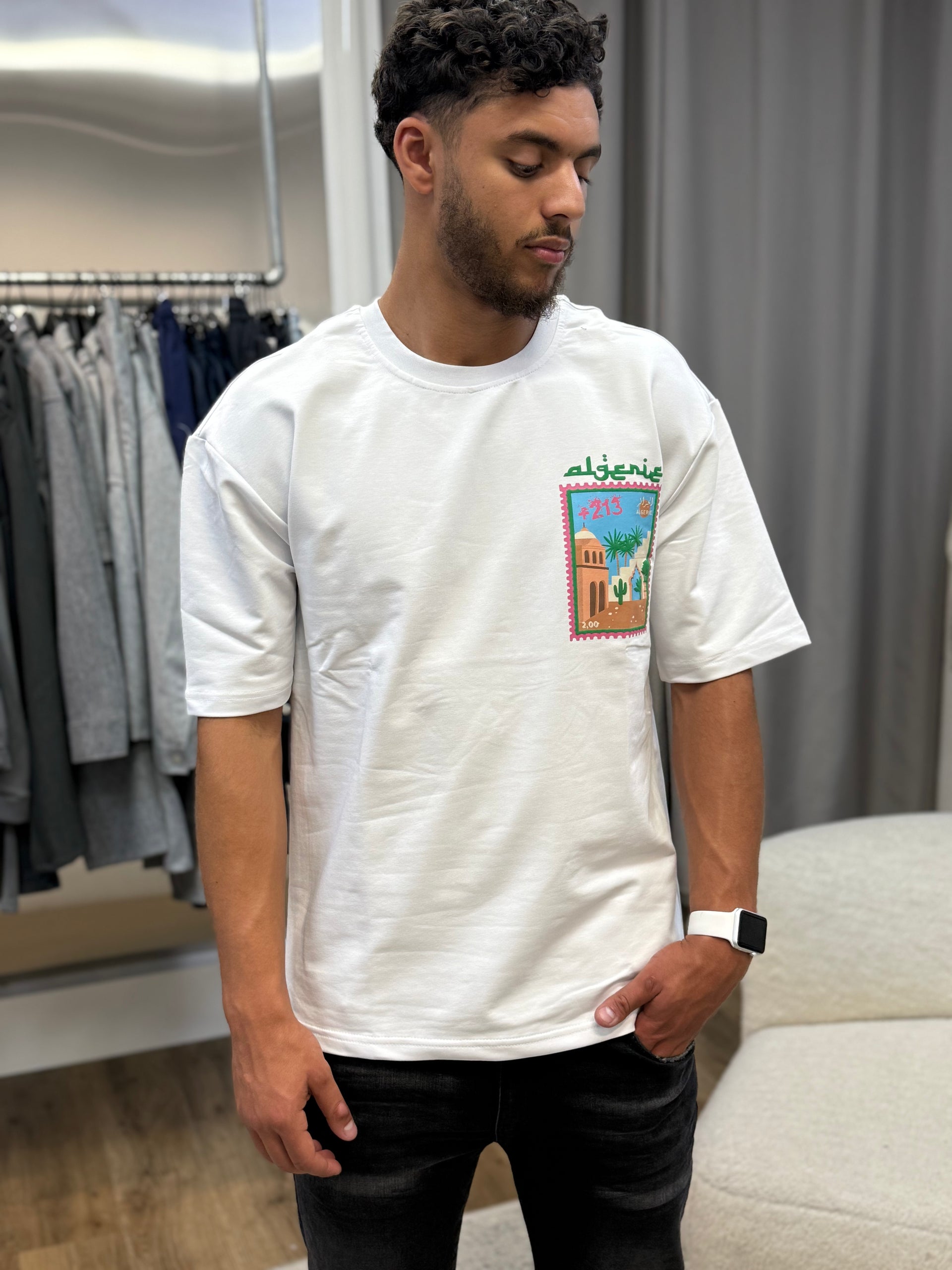 T-shirt ALGÉRIE Blanc