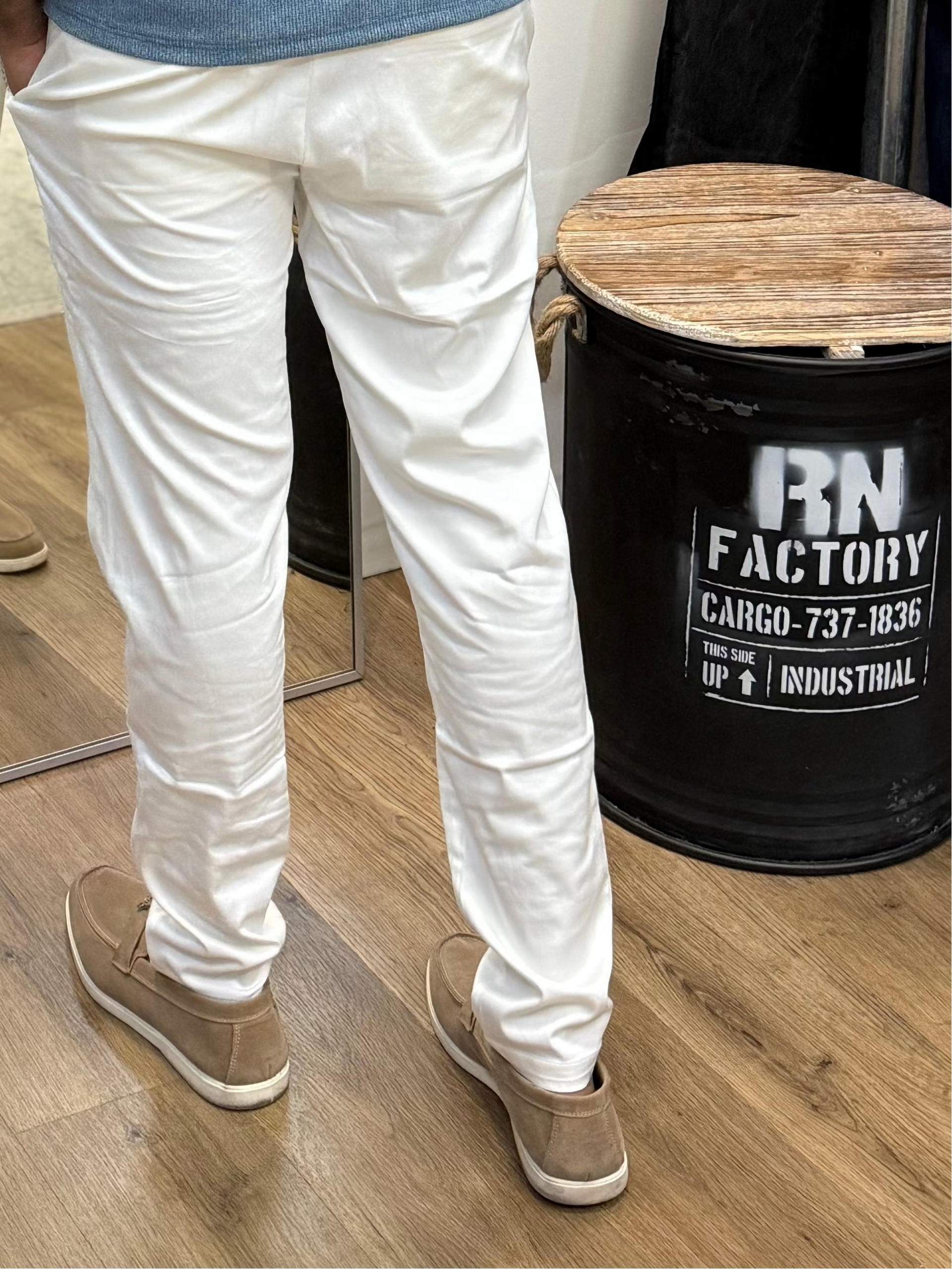 Pantalon à pince blanc
