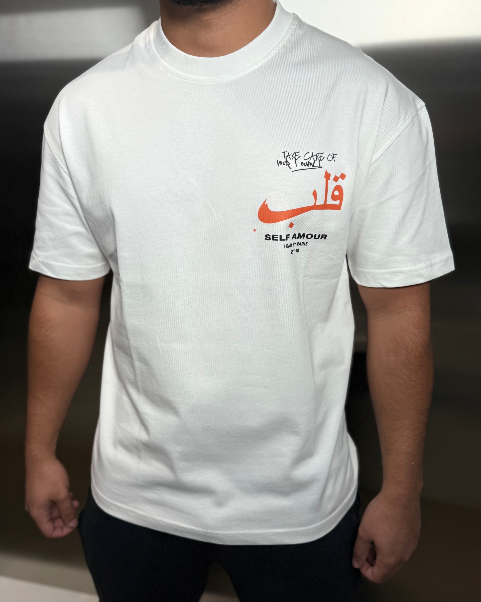 T-shirt Self Amour blanc