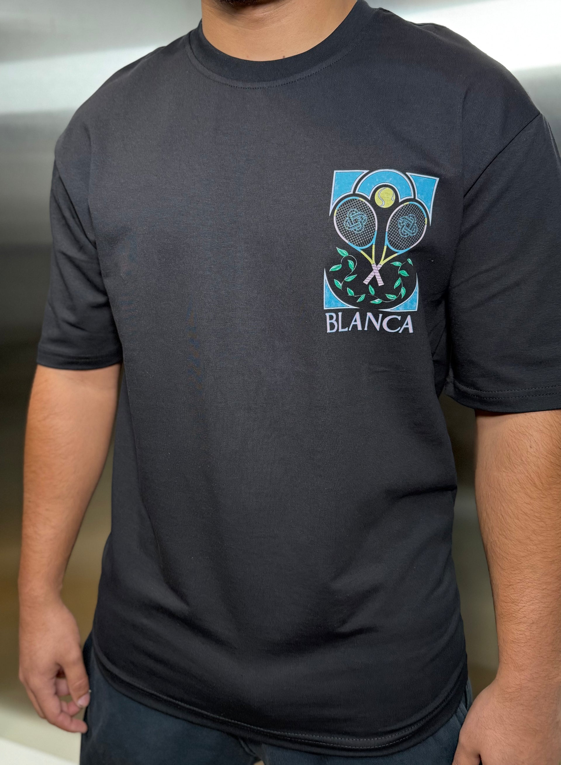 T-shirt Blanca PADEL Noir