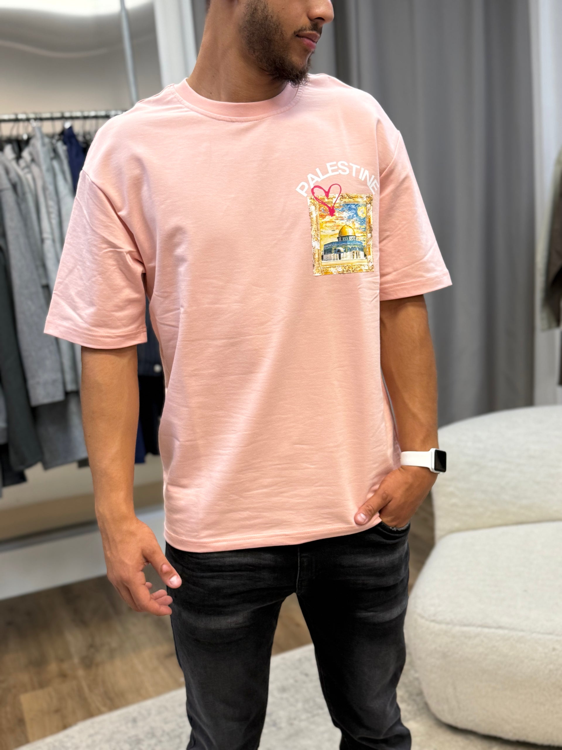 T-shirt PALESTINE Rose