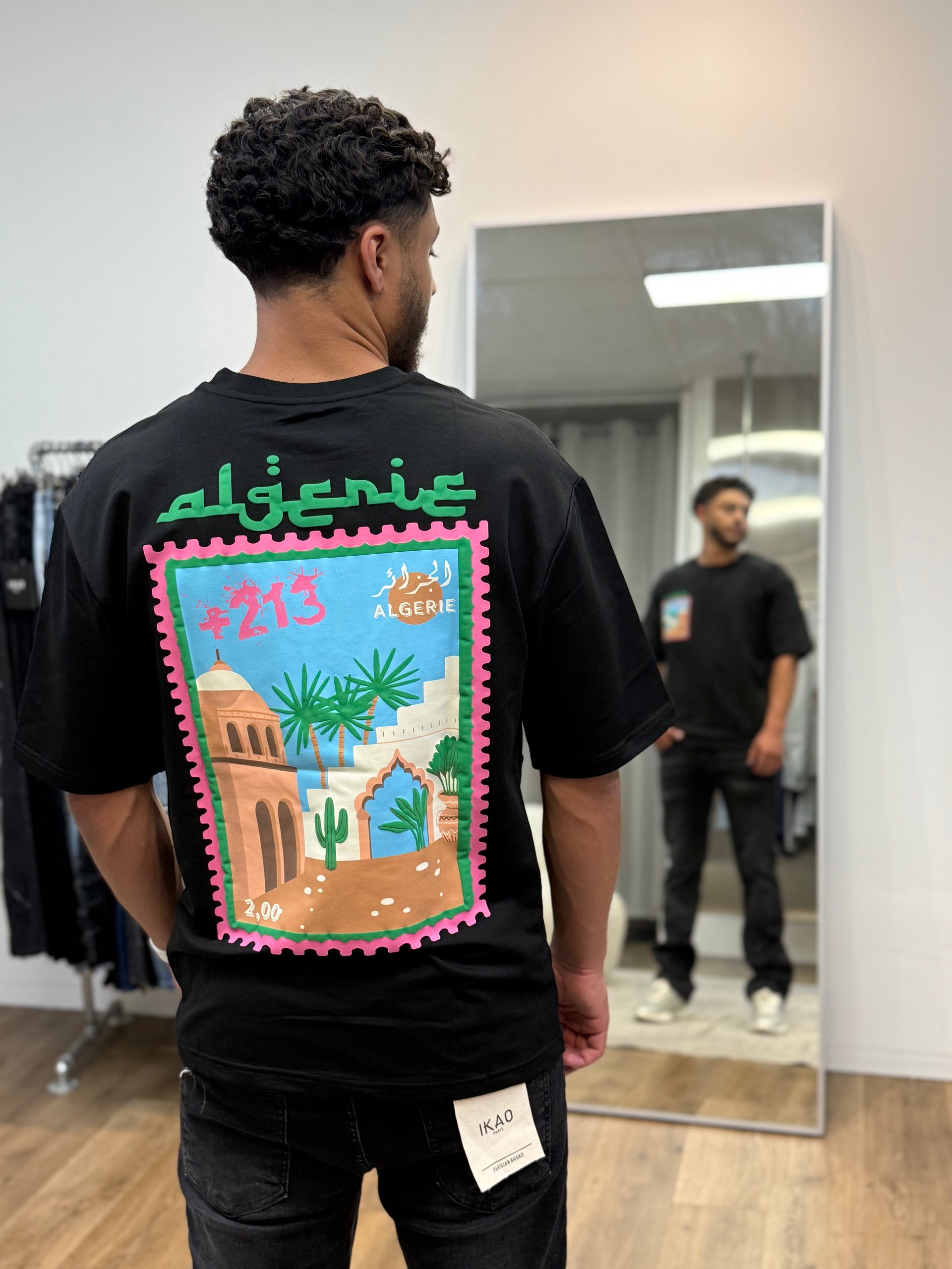 T-shirt ALGÉRIE noir