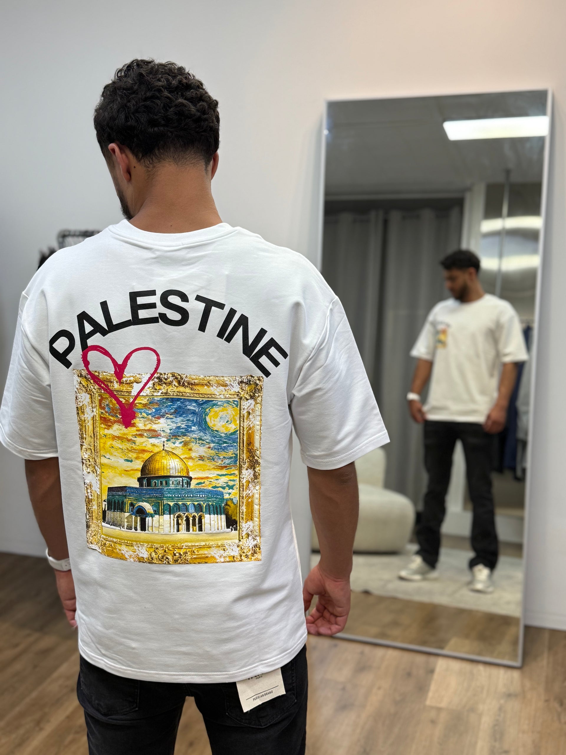 T-shirt PALESTINE Blanc