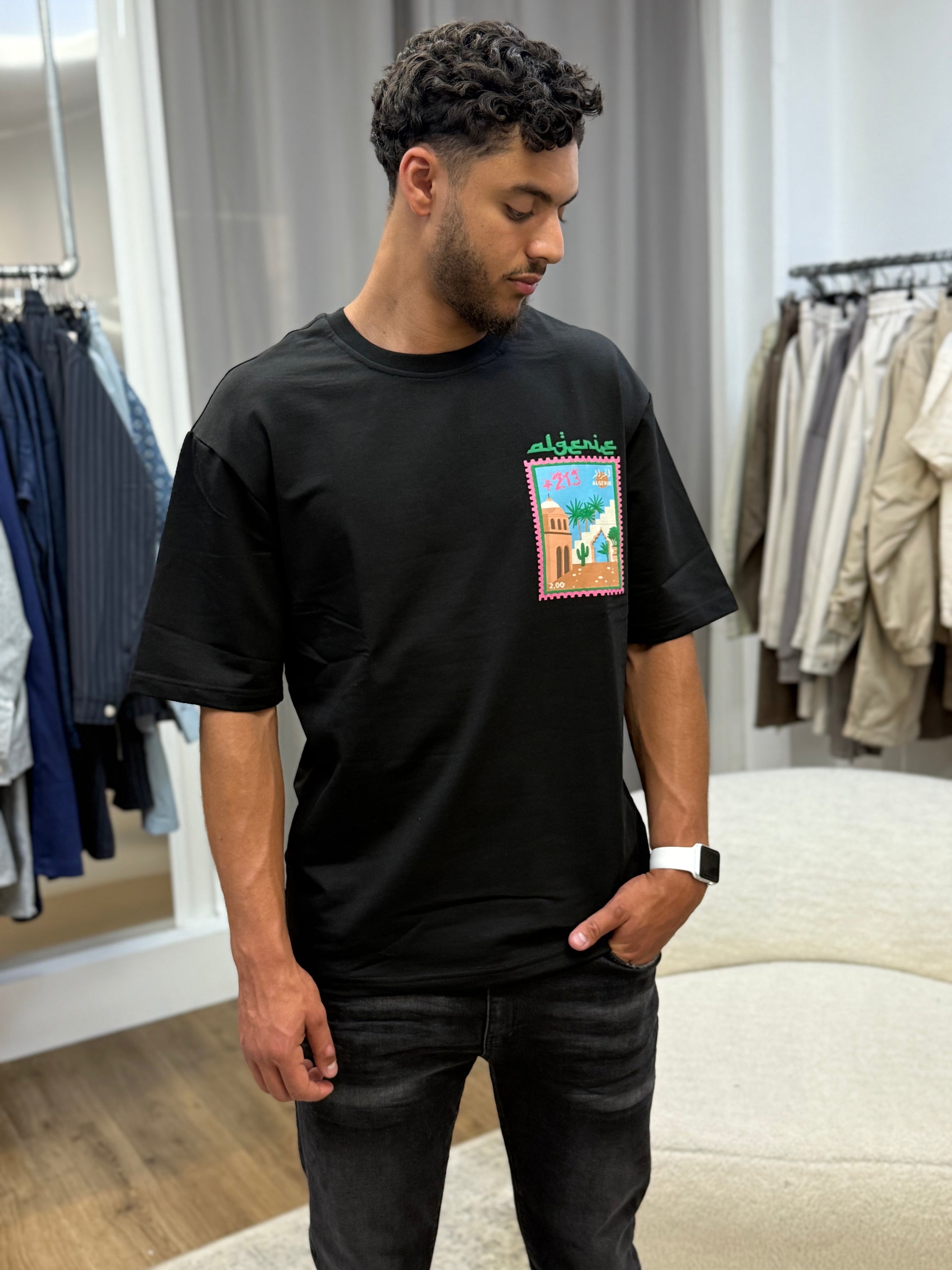 T-shirt ALGÉRIE noir