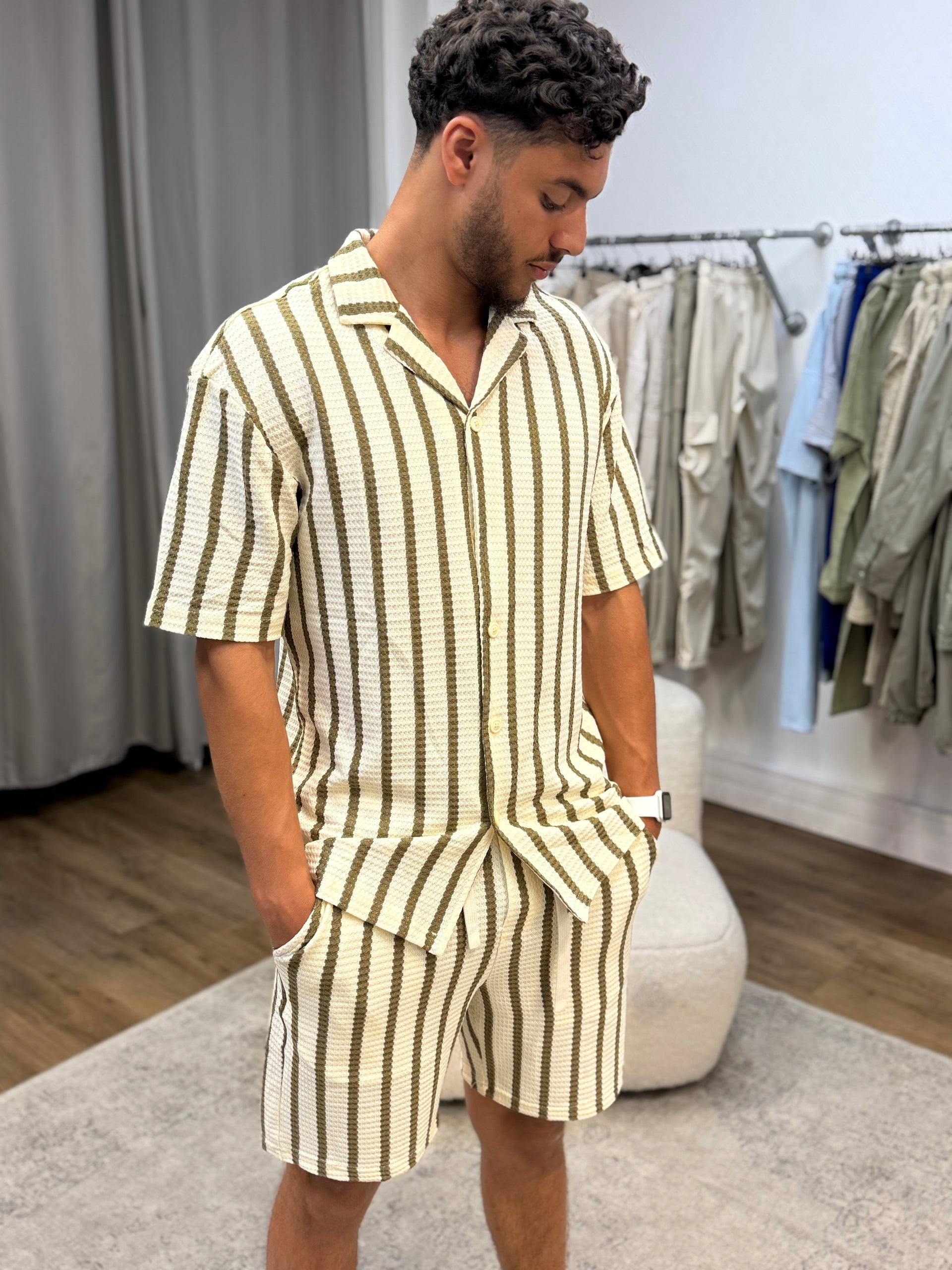 Ensemble short Beige Pistache